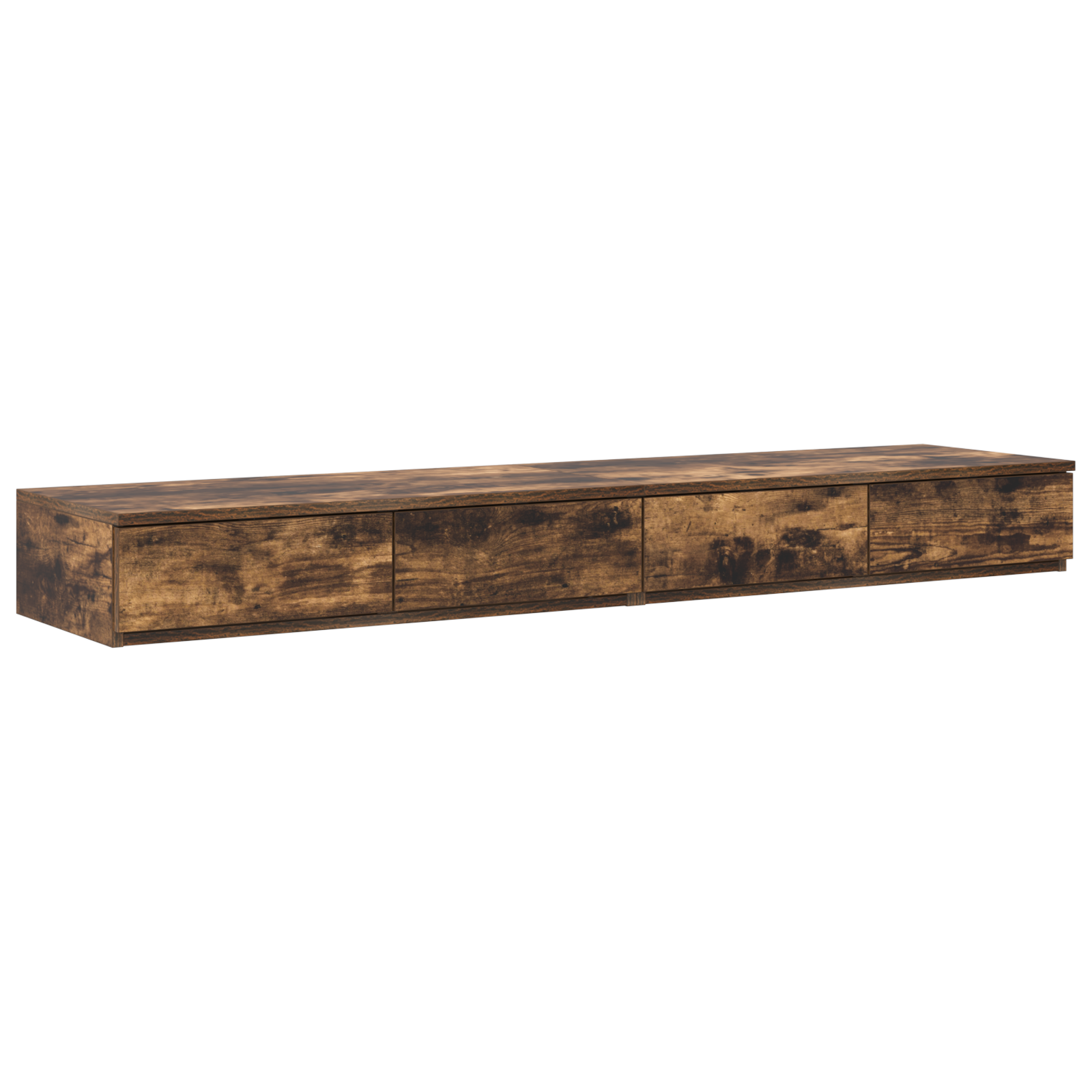 Bed Drawers in Smoked Oak - 135x36.5x16.5 cm, Made from Engineered Wood - Image 2