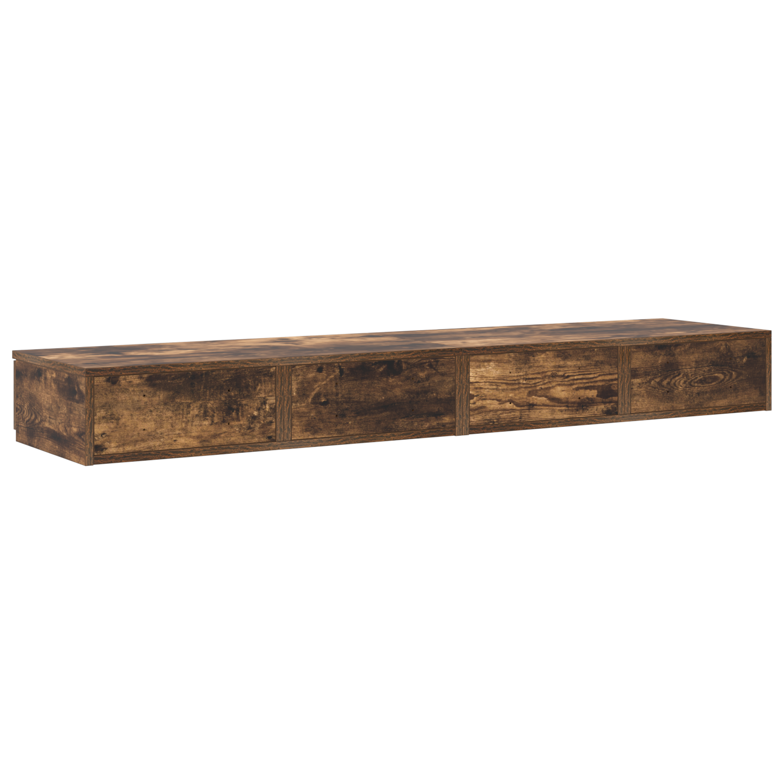 Bed Drawers in Smoked Oak - 135x36.5x16.5 cm, Made from Engineered Wood - Image 8