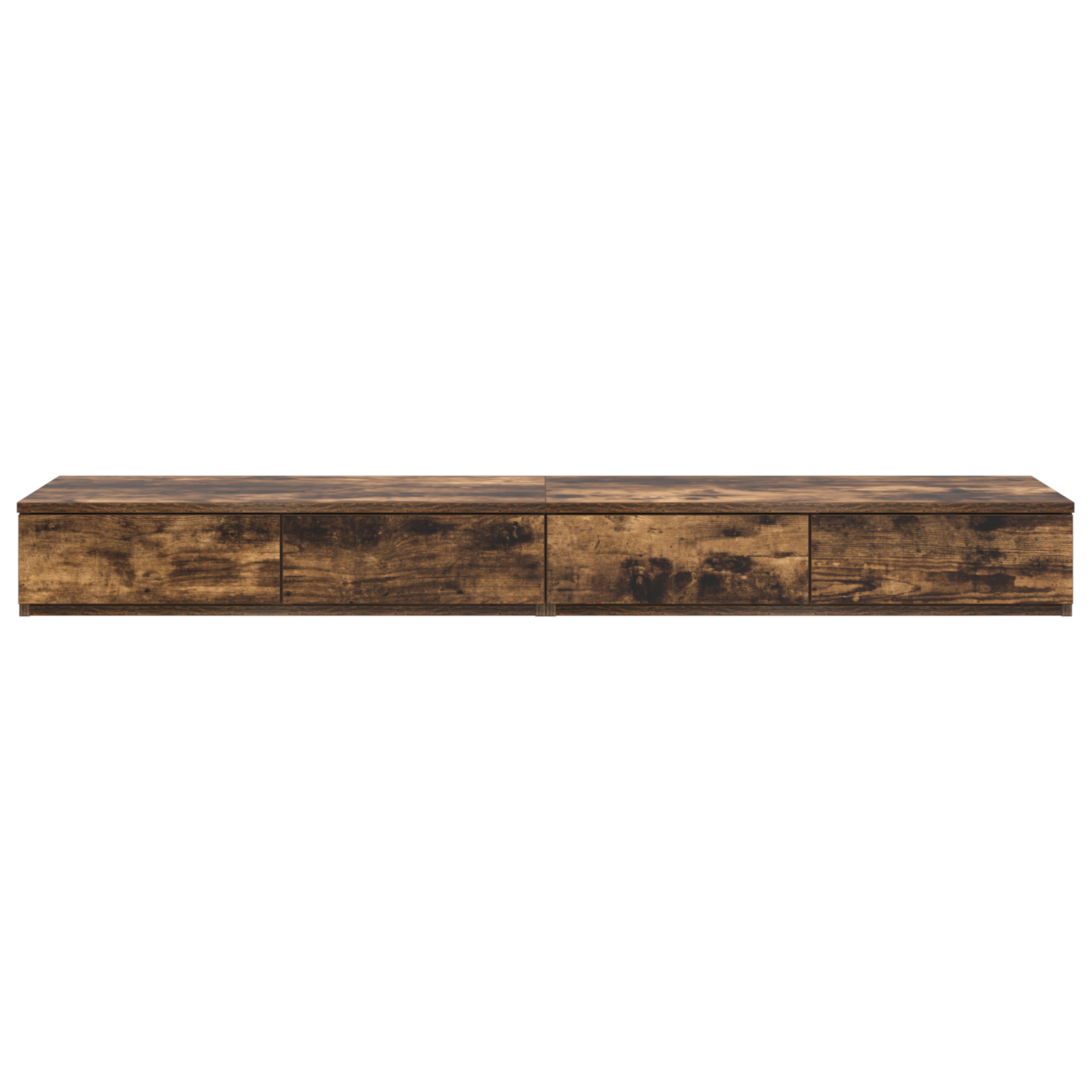 Bed Drawers in Smoked Oak - 135x36.5x16.5 cm, Made from Engineered Wood - Image 6