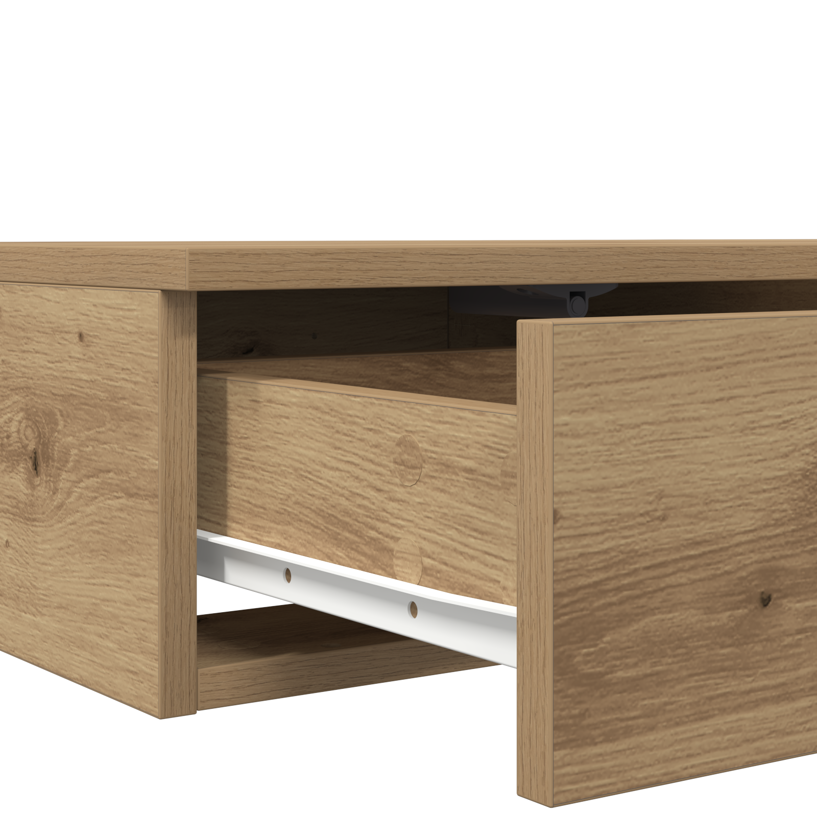 Bedside Tables Artisan oak Solid oak wood 135 x 36.5 x 16.5 cm - Image 9