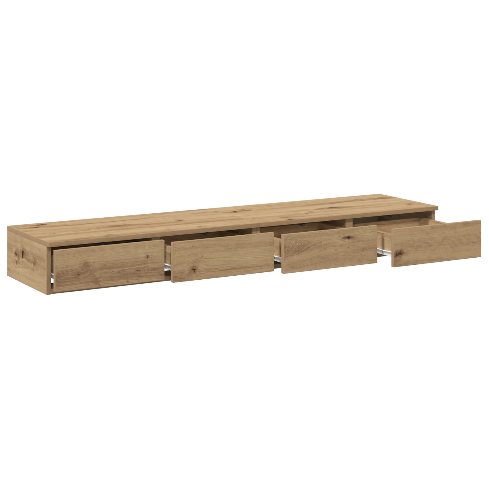 Bedside Tables Artisan oak Solid oak wood 135 x 36.5 x 16.5 cm - Image 5