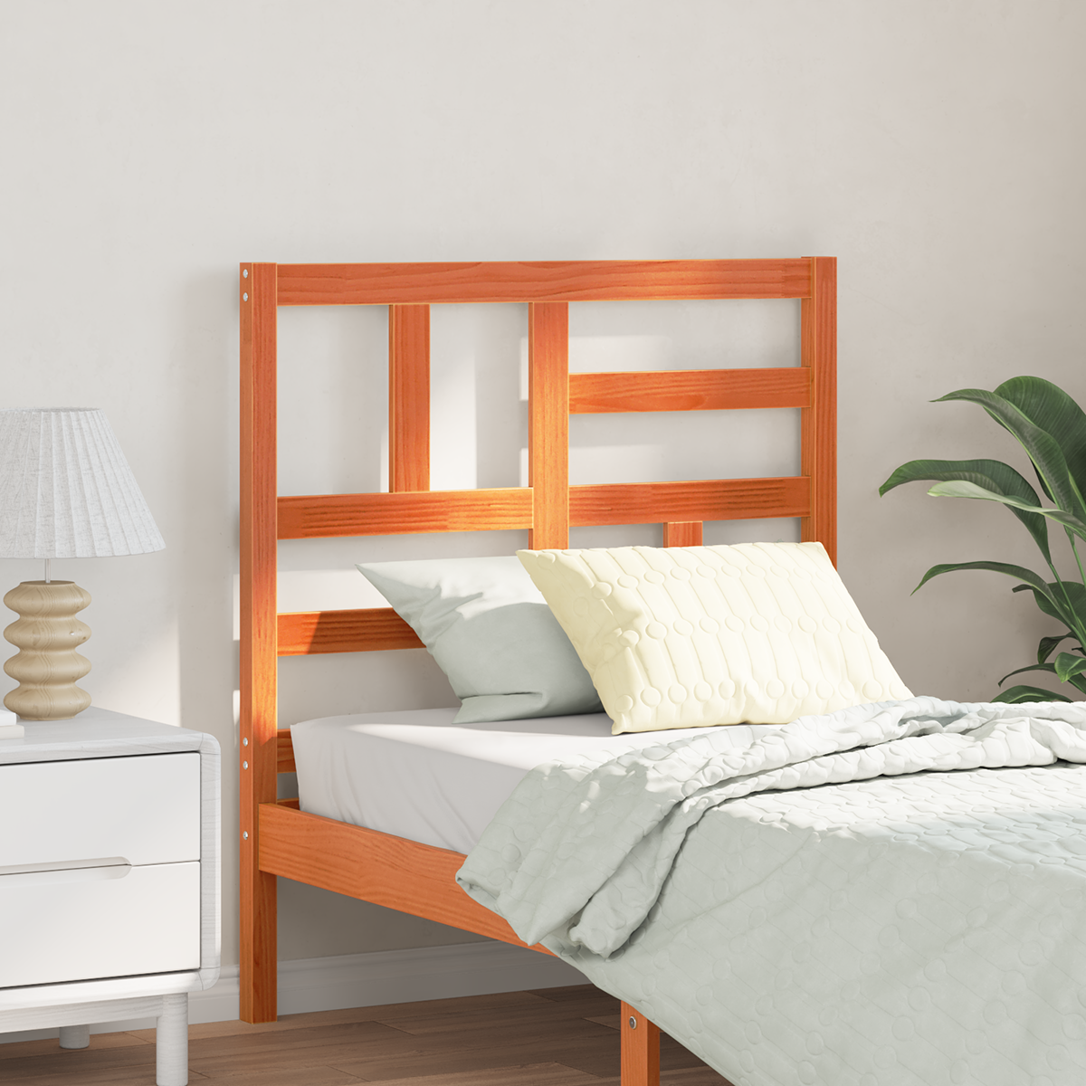 Bed Hoofdbord Wasbruin 80.5 x 4 x 104 cm Massief grenenhout