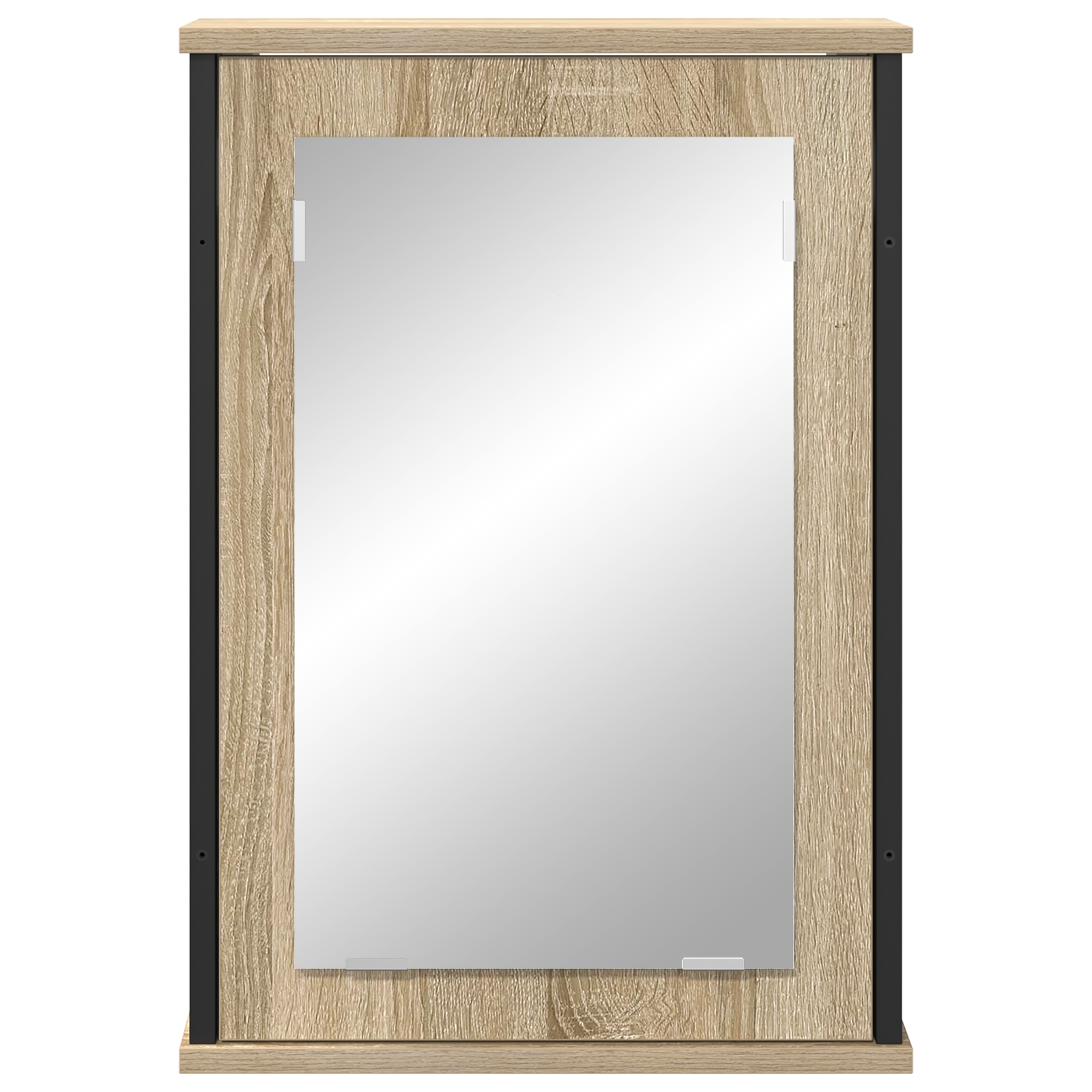 Mirror Cabinet Natural Oak Particle board, glass, metal Medium - Image 5