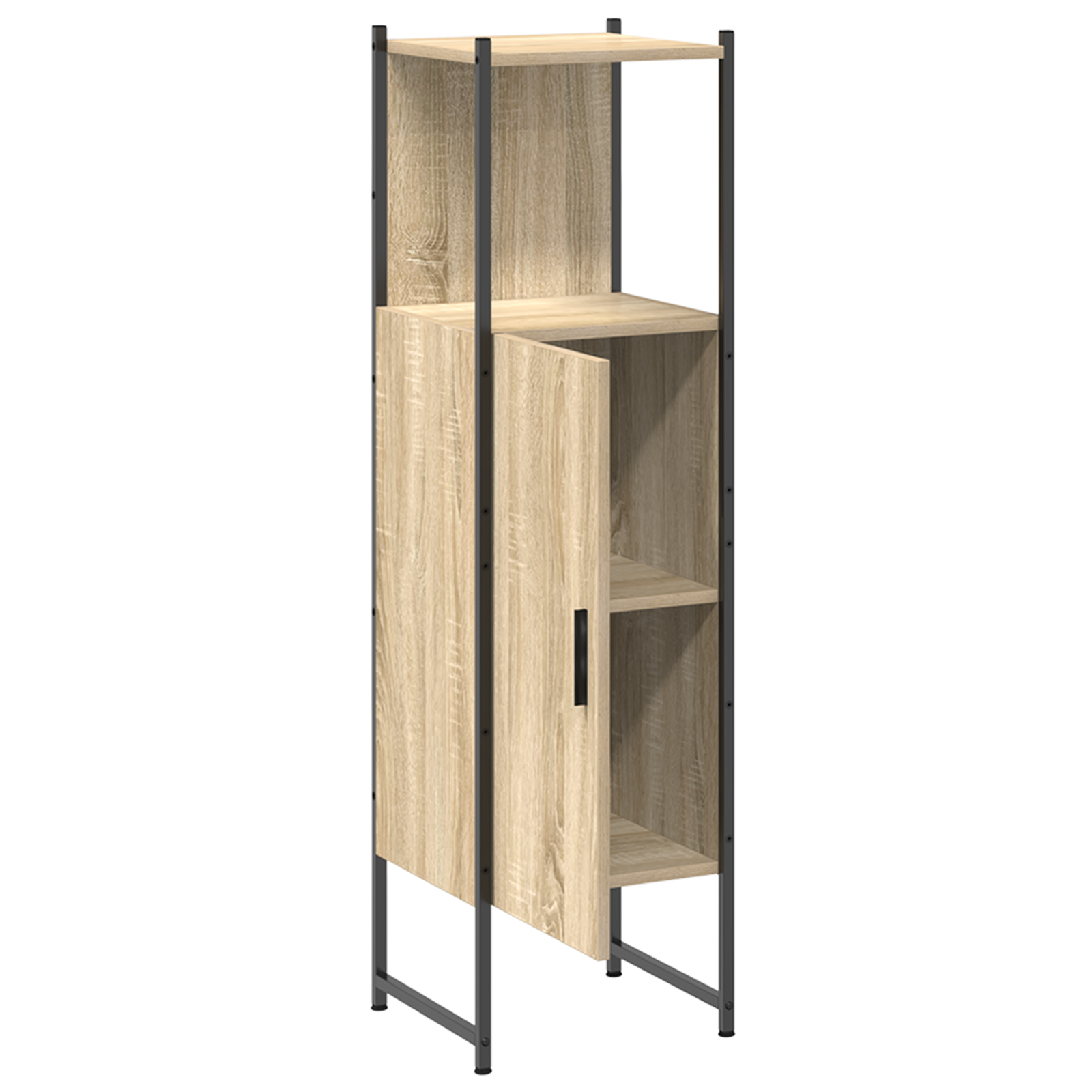 Tall Pantry Cabinet Light Oak Engineered wood 33 x 33 x 120.5 cm - Image 11