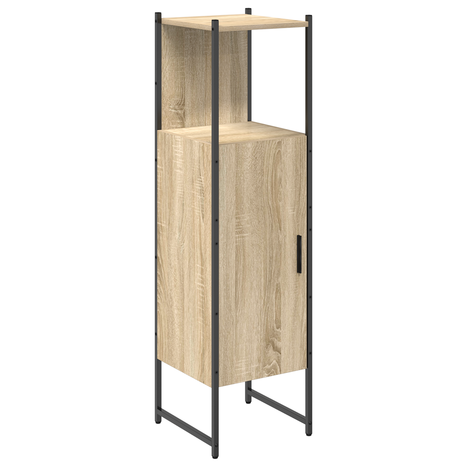 Tall Pantry Cabinet Light Oak Engineered wood 33 x 33 x 120.5 cm - Image 2