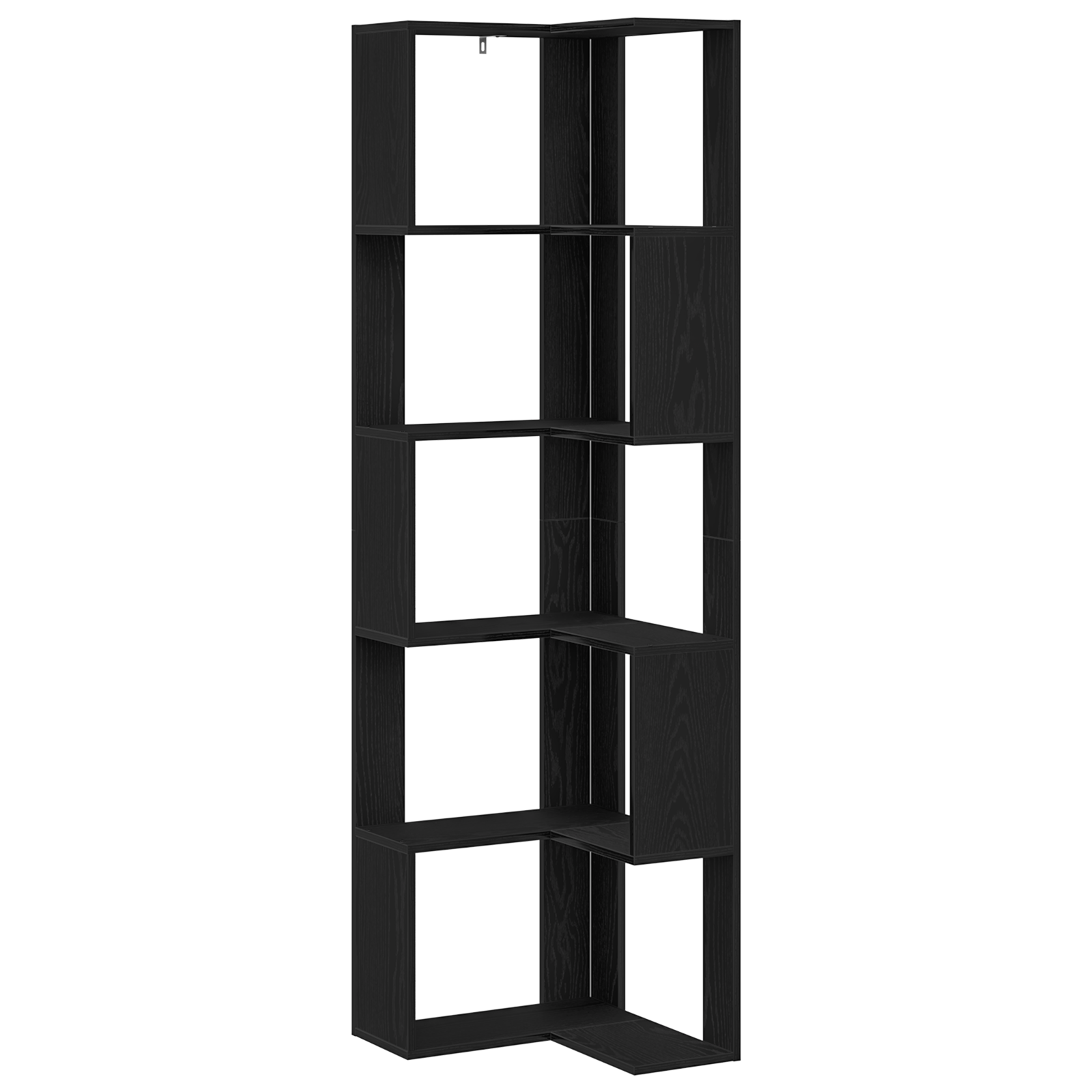 Corner Bookcase 5-Tier Corner Bookshelf Corner Rack Engineered Wood vidaXL - Picture 12 of 108