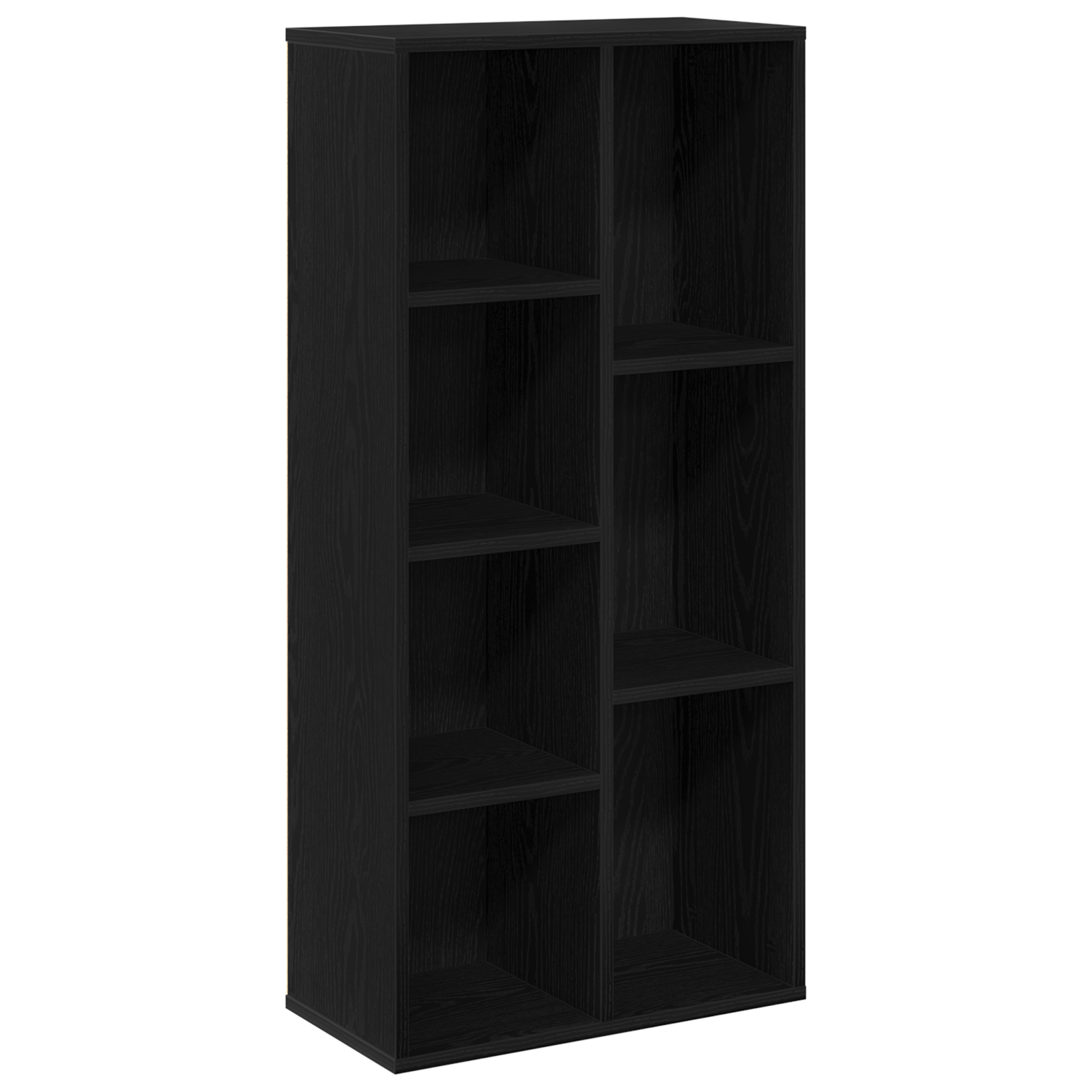 Bookcase Black Oak 50x25x105 cm Engineered Wood - Image 2
