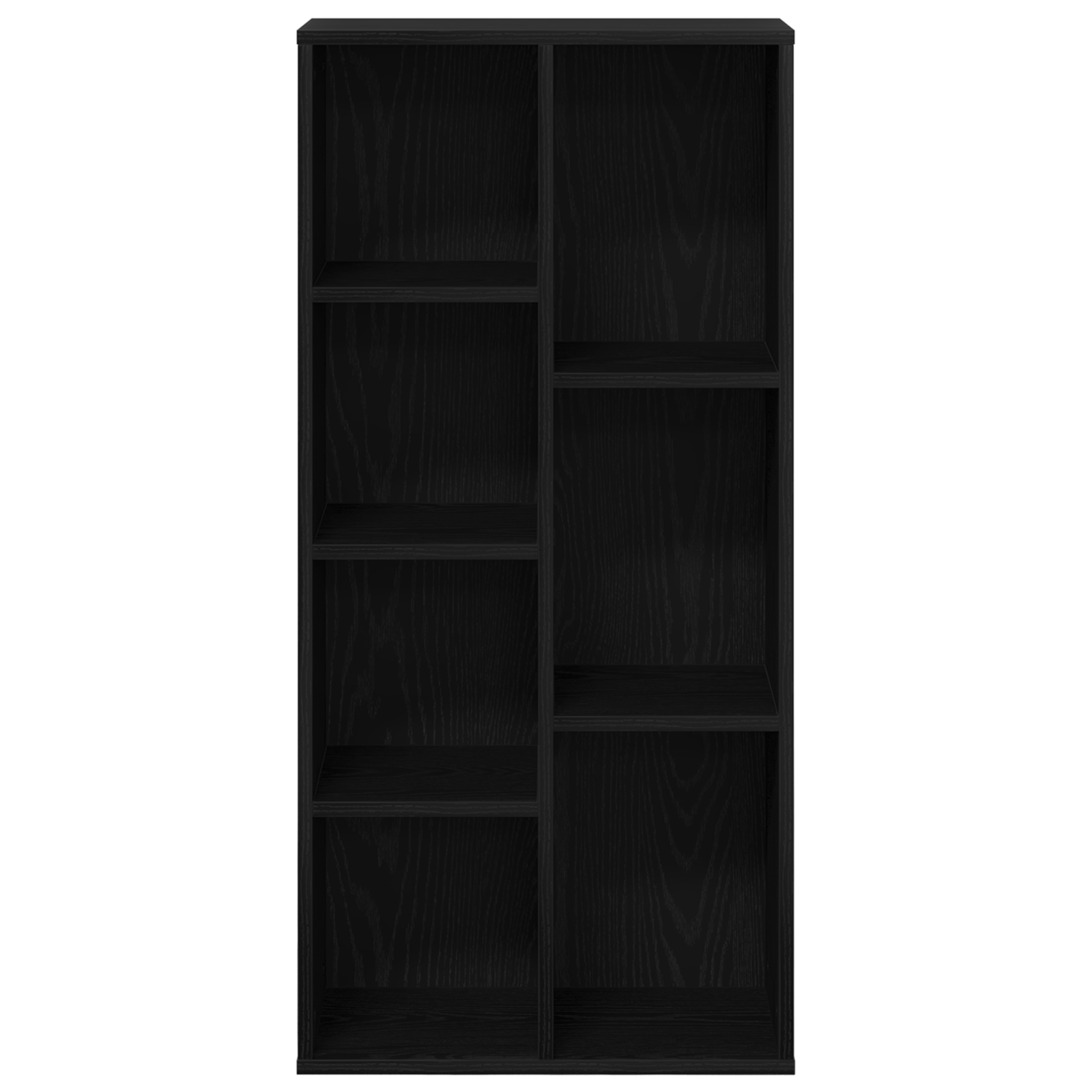 Bookcase Black Oak 50x25x105 cm Engineered Wood - Image 6