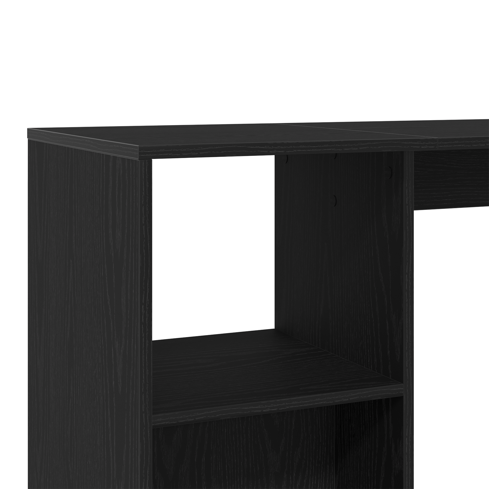 Baro Stalas su Lentyna Juoda Ąžuolo 102,5x46x103,5 cm Inžinerinė Mediena - Image 8
