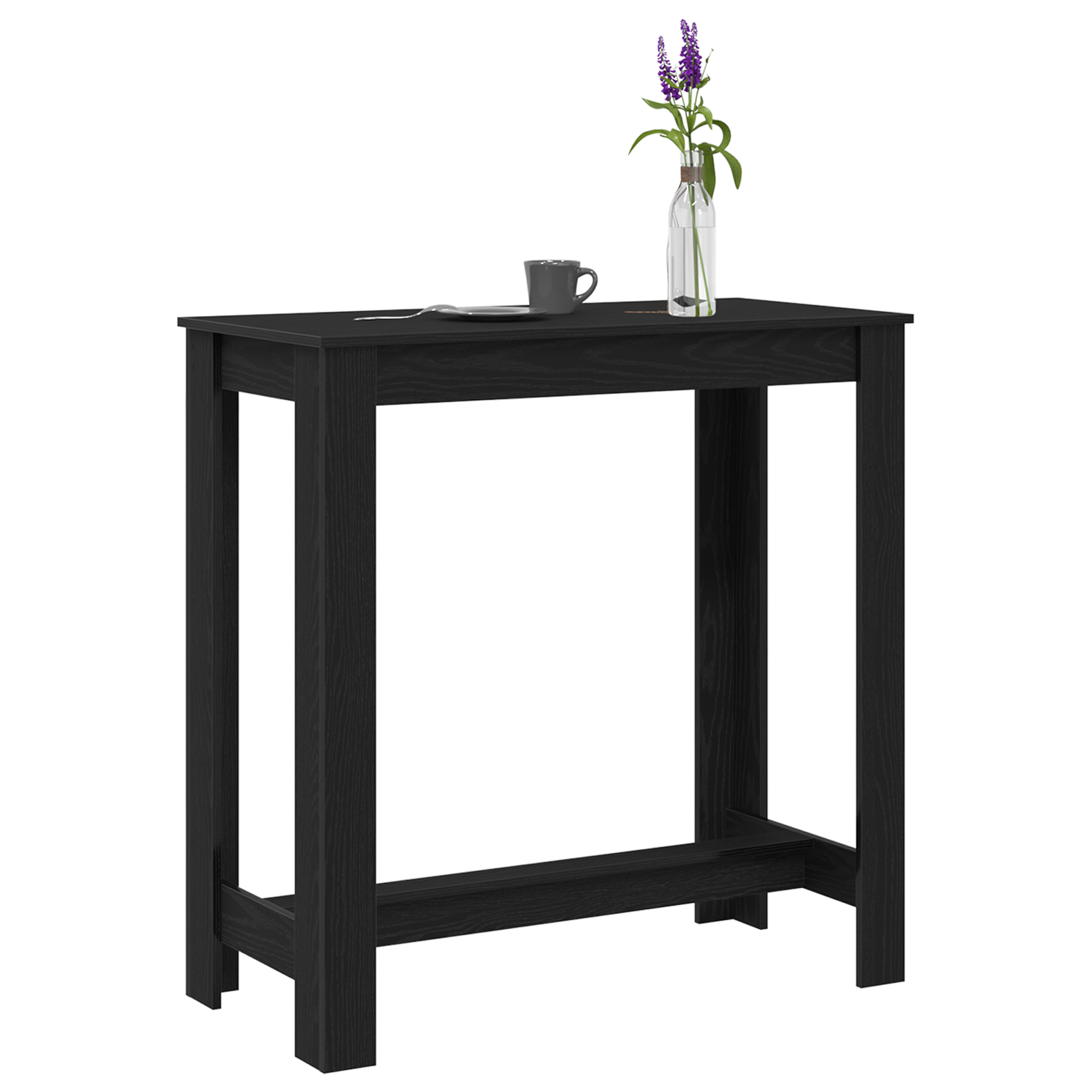 Baro stalas Juodos ąžuolo 102x50x103,5 cm Iš inžinerinio medžio - Image 3