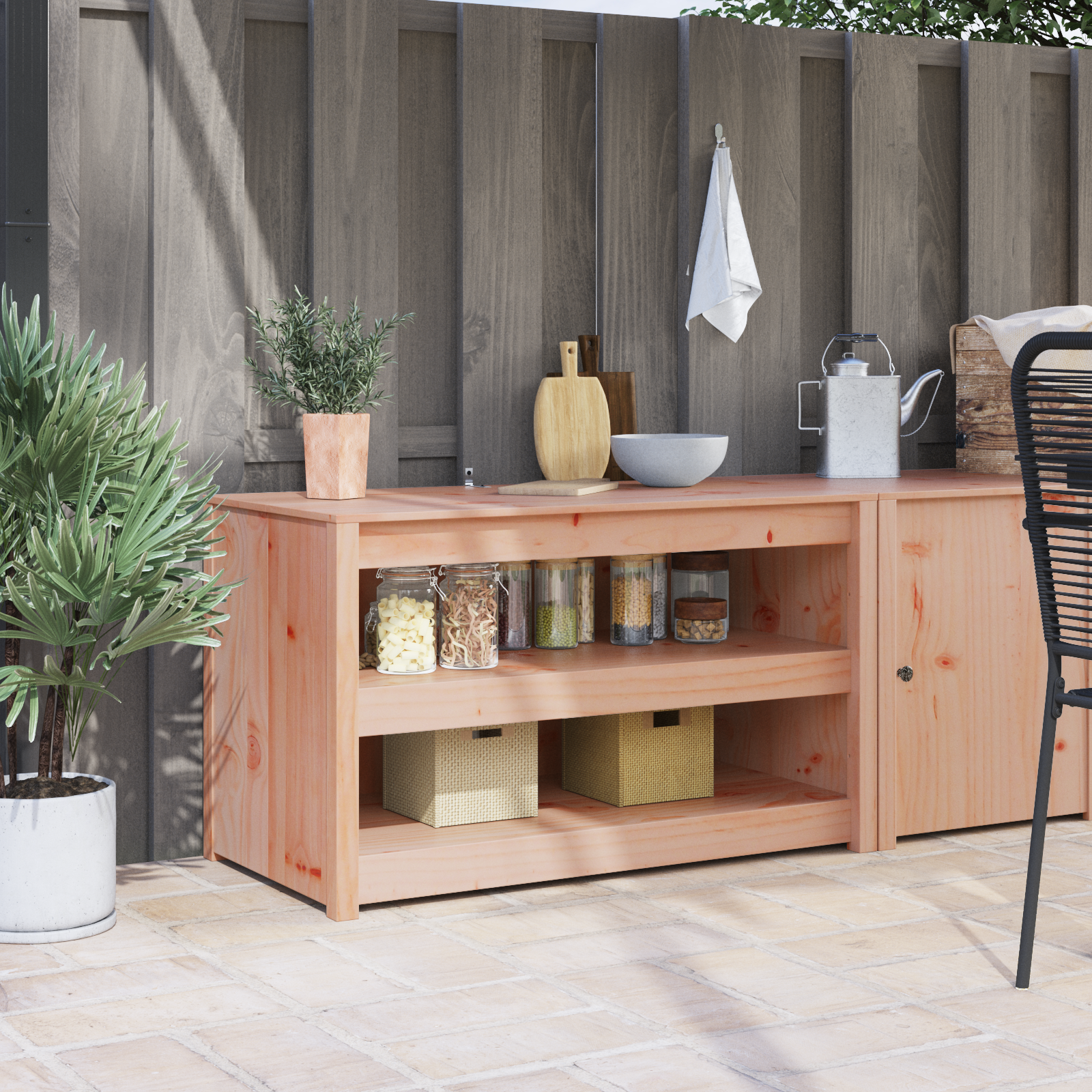 Buiten Keuken Kast 106x55x64 cm Massief Hout Douglas