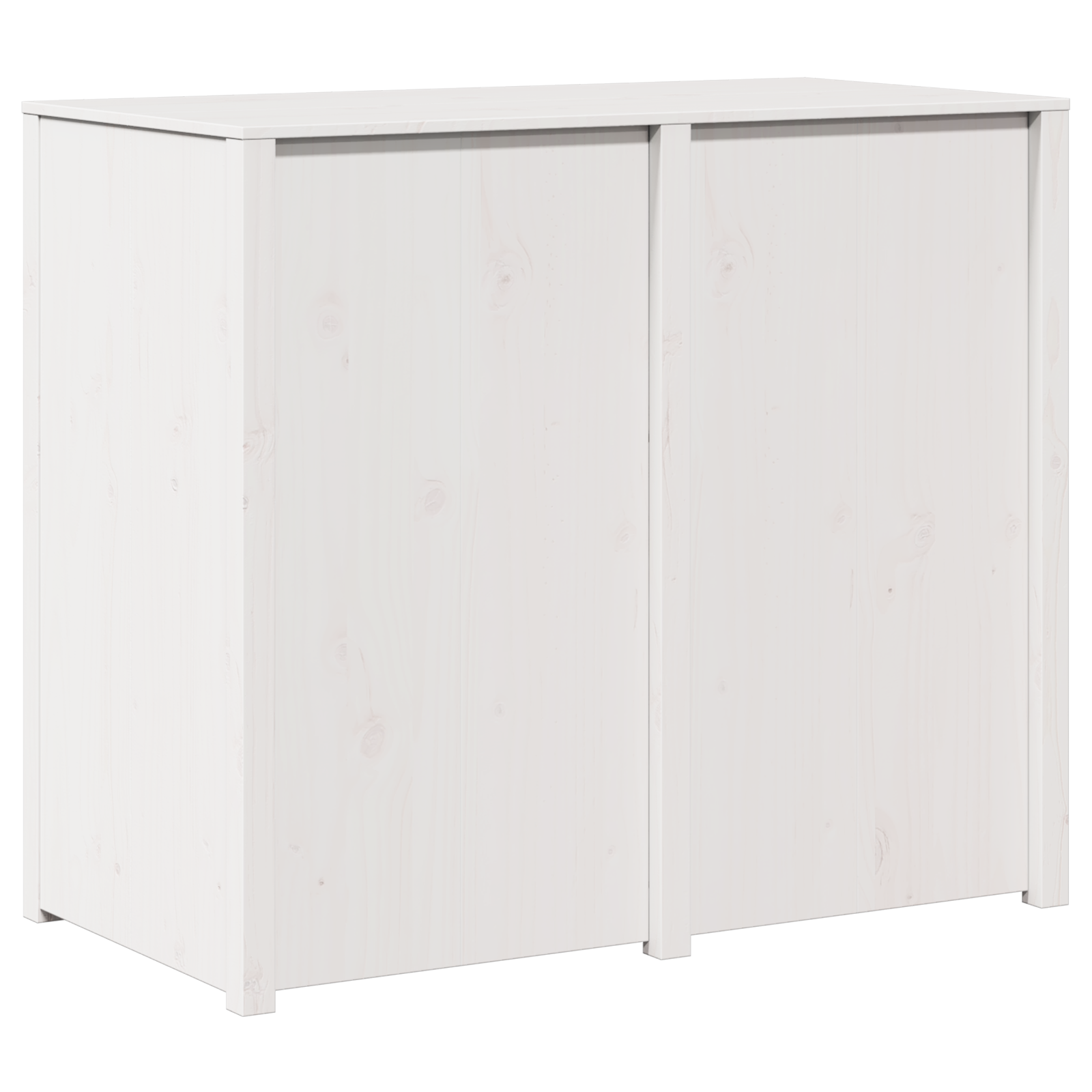Outdoor Kitchen Cabinet White 106x55x92 cm Solid Wood Pine - Image 7