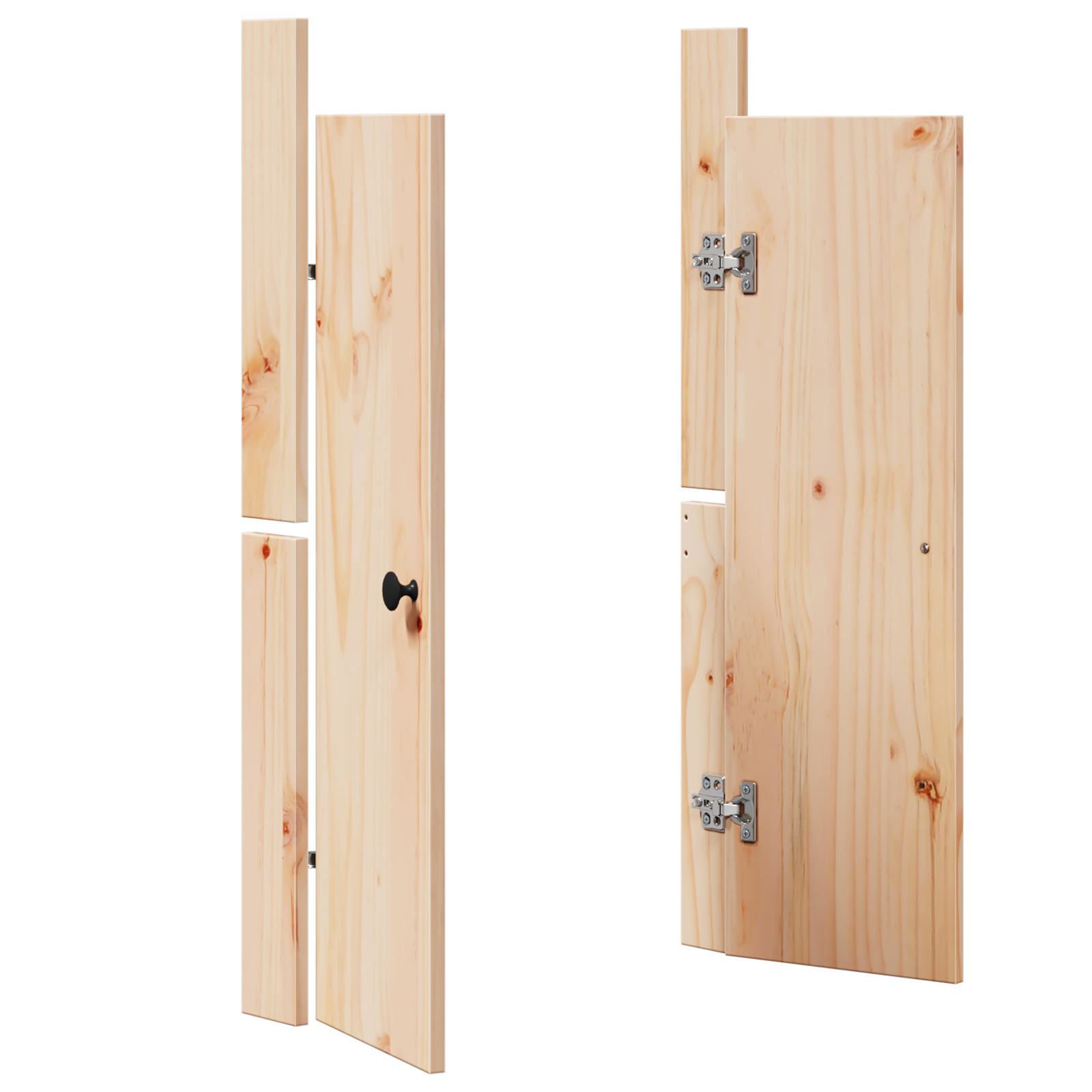 Outdoor Kitchen Doors 50x9x82 cm Solid Wood Pine - Image 4