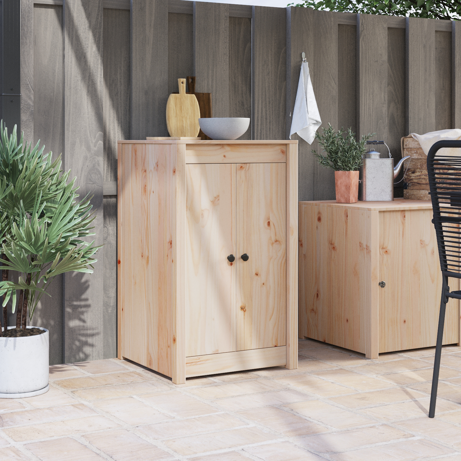 Outdoor Kitchen Doors 50x9x82 cm Solid Wood Pine
