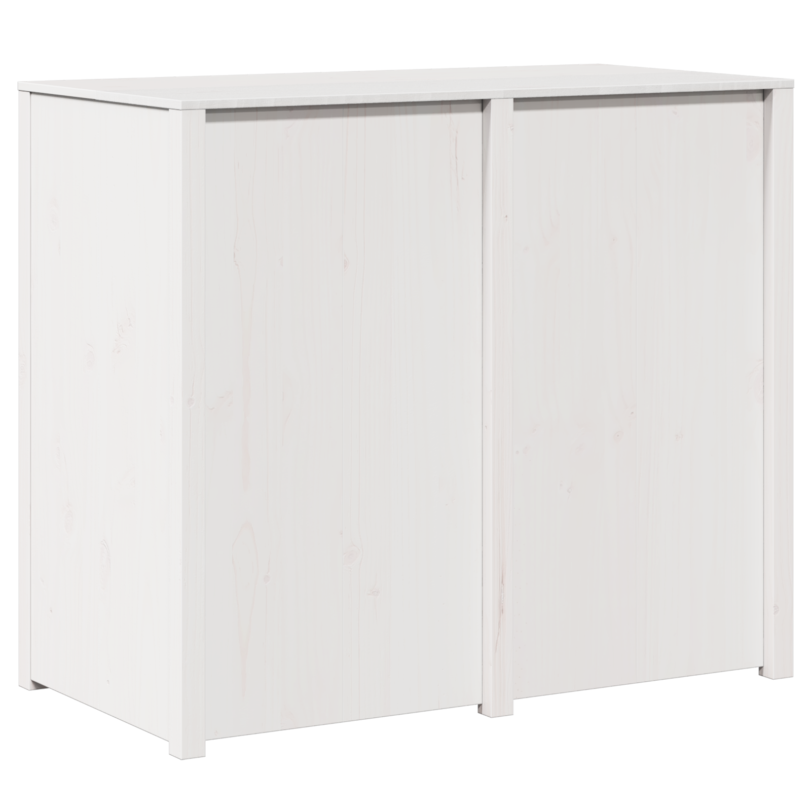 Outdoor Kitchen Cabinet White 106x55x92 cm Solid Wood Pine - Image 7
