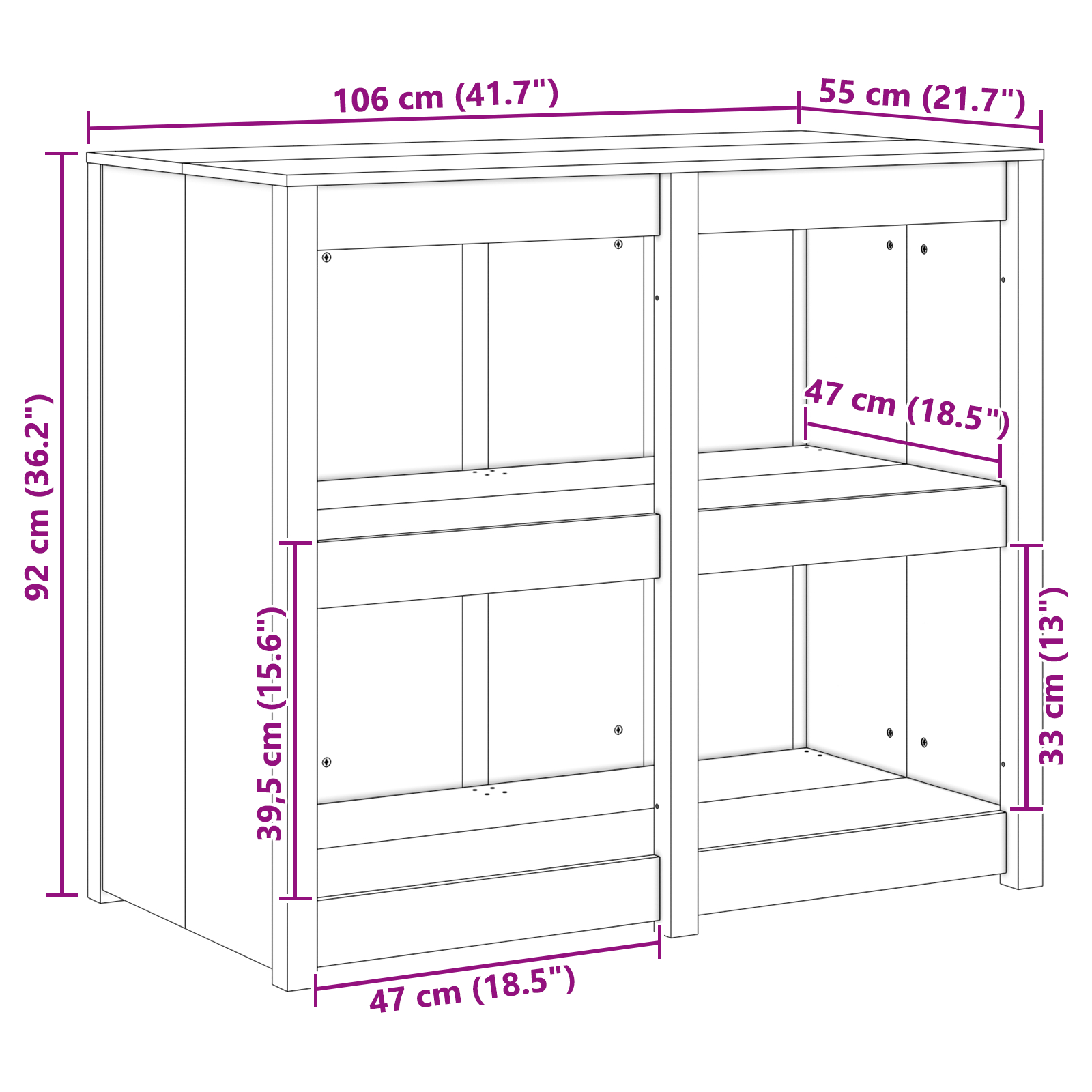 Outdoor Kitchen Cabinet White 106x55x92 cm Solid Wood Pine - Image 9