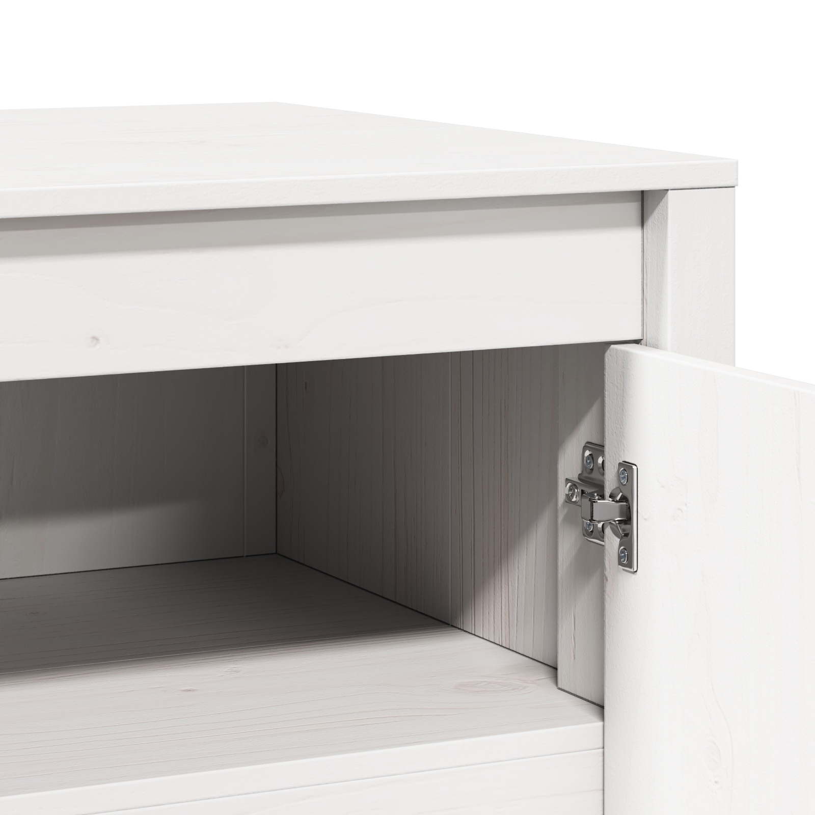 Outdoor Kitchen Cabinet White 106x55x64 cm Solid Wood Pine - Image 9