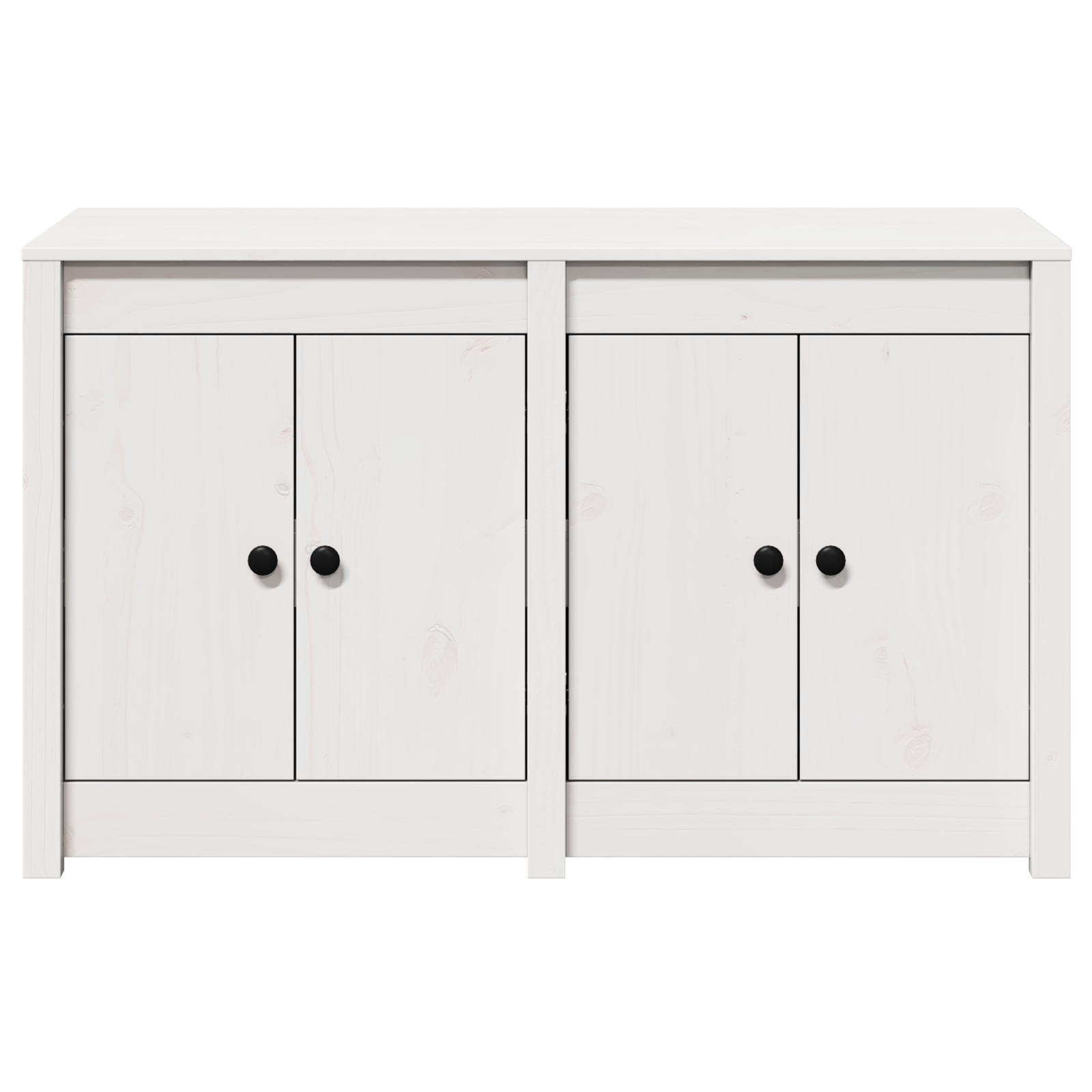 Outdoor Kitchen Cabinet White 106x55x64 cm Solid Wood Pine - Image 6