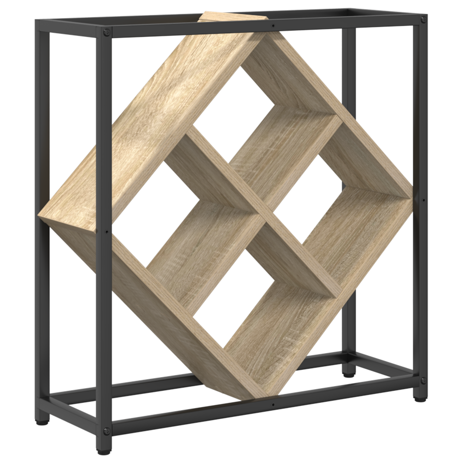 Thumbnail - vidaXL Weinregal Sonoma Eiche 51x18x52,5 cm Holzwerkstoff