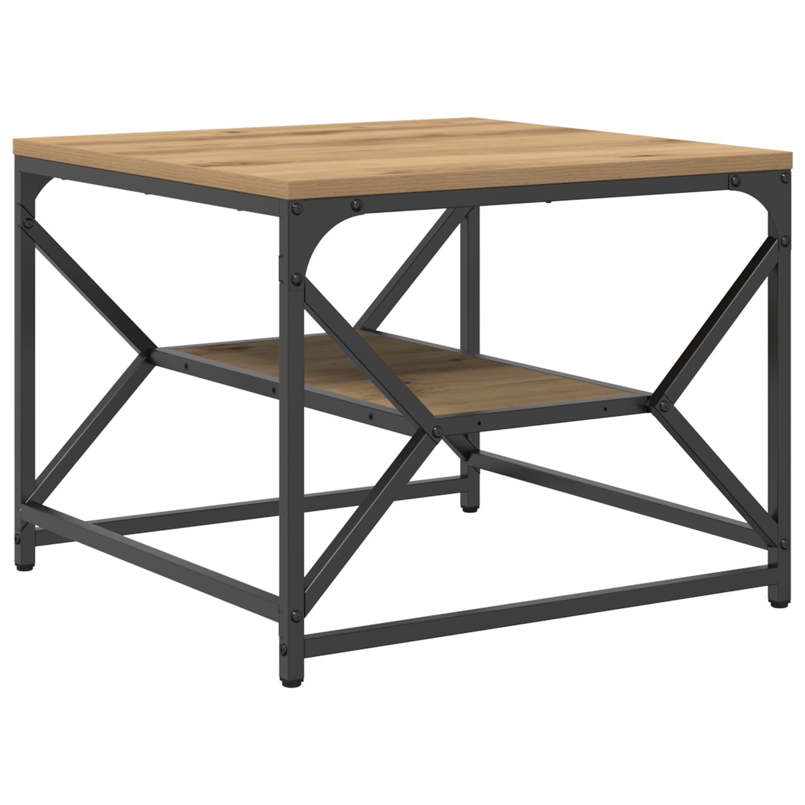 Thumbnail - vidaXL Couchtisch mit Ablage Artisan Eiche 51x50x40 cm Holzwerkstoff