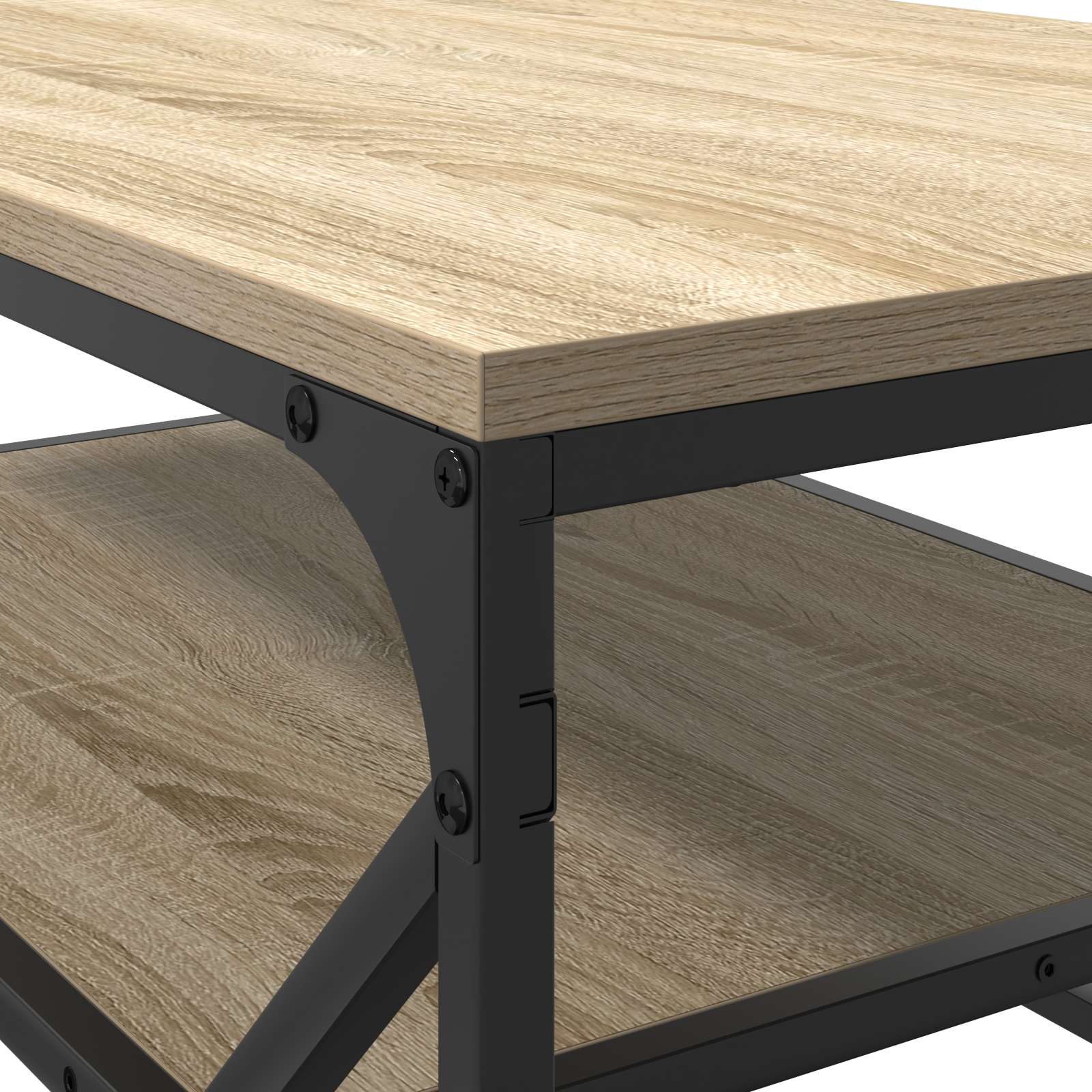 Coffee Table with Shelf Sonoma Oak 90x50x40 cm Engineered Wood - Image 8