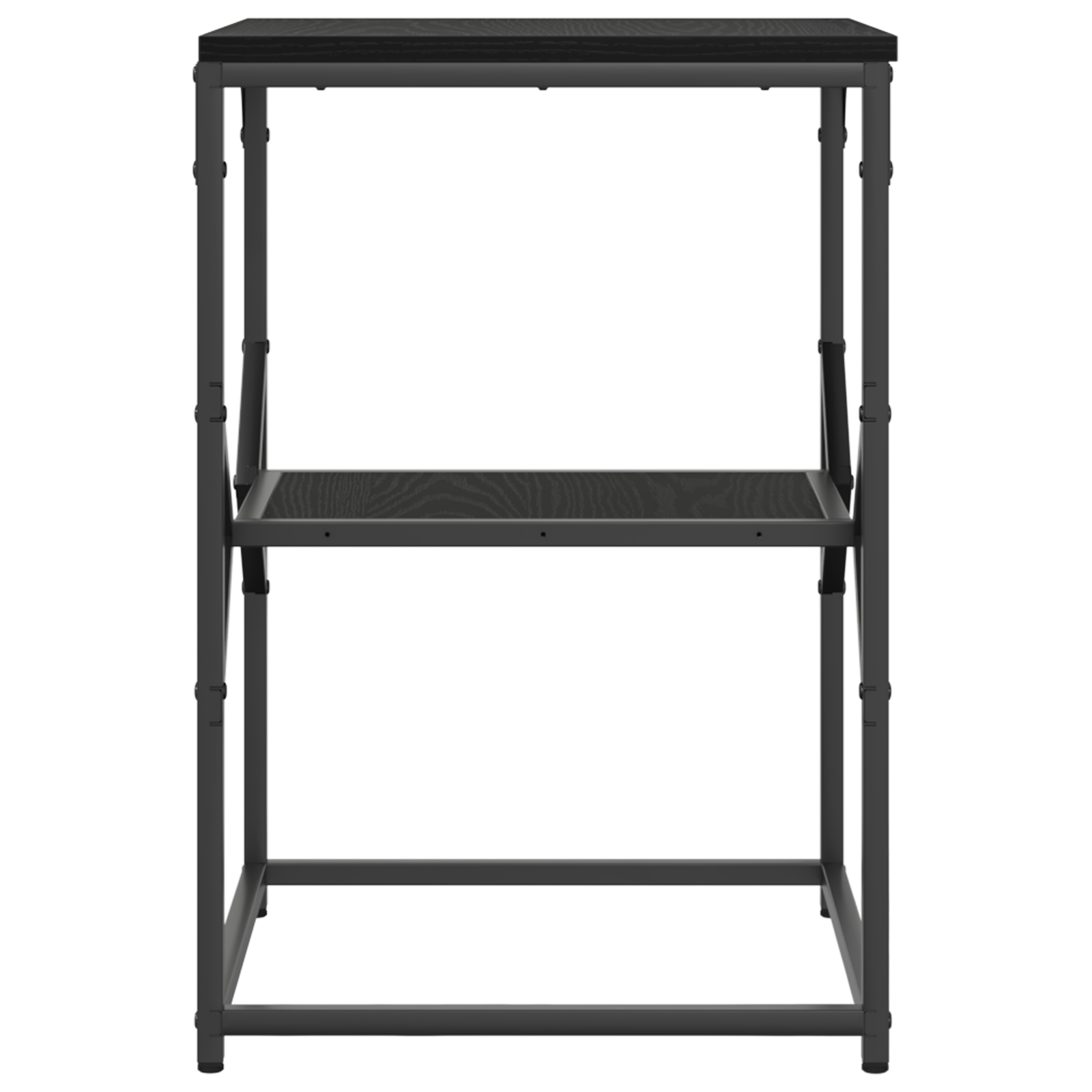 Side Table Black Oak 41x40x60 cm Engineered Wood - Image 6