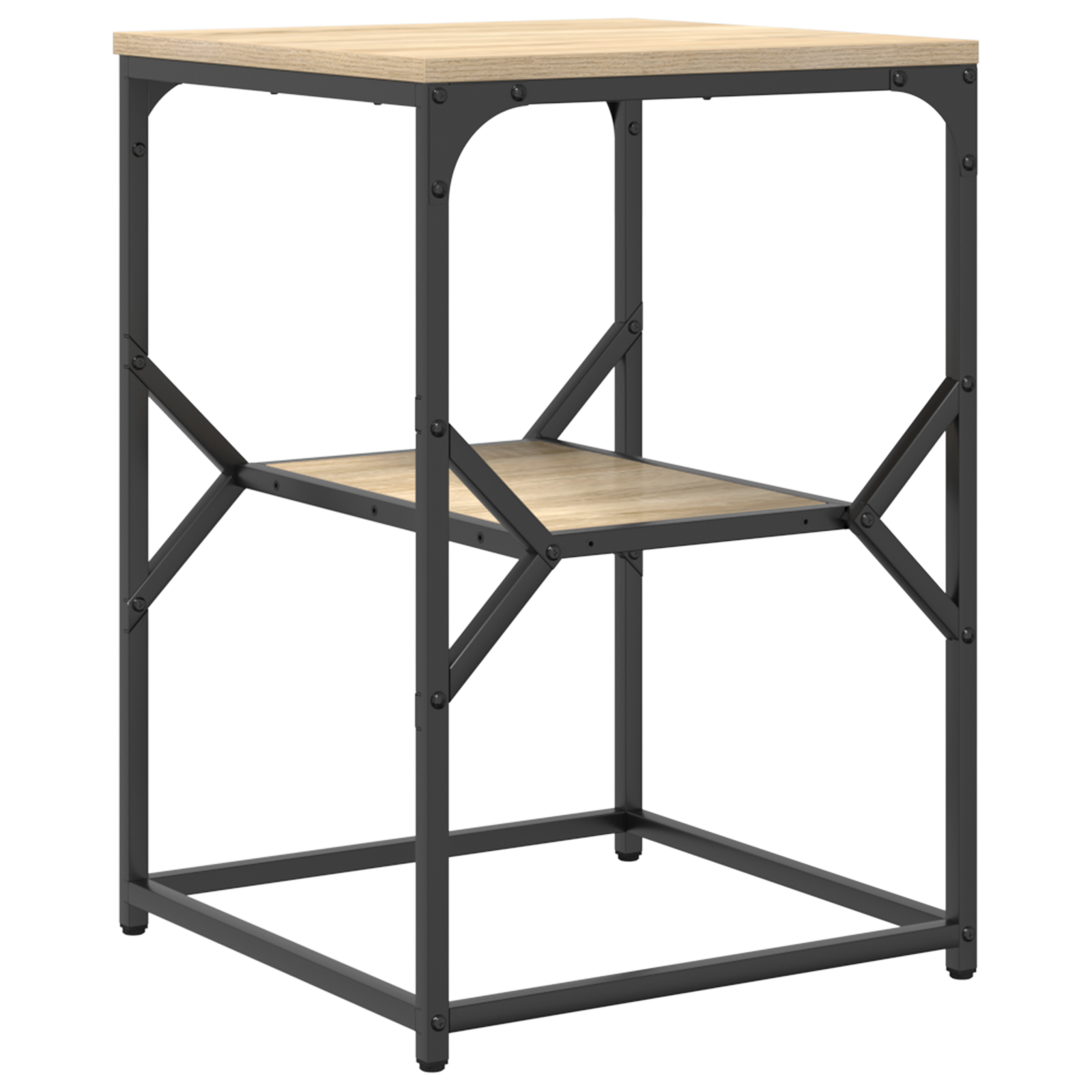 Side Table Sonoma Oak 41x40x60 cm Engineered Wood - Image 5