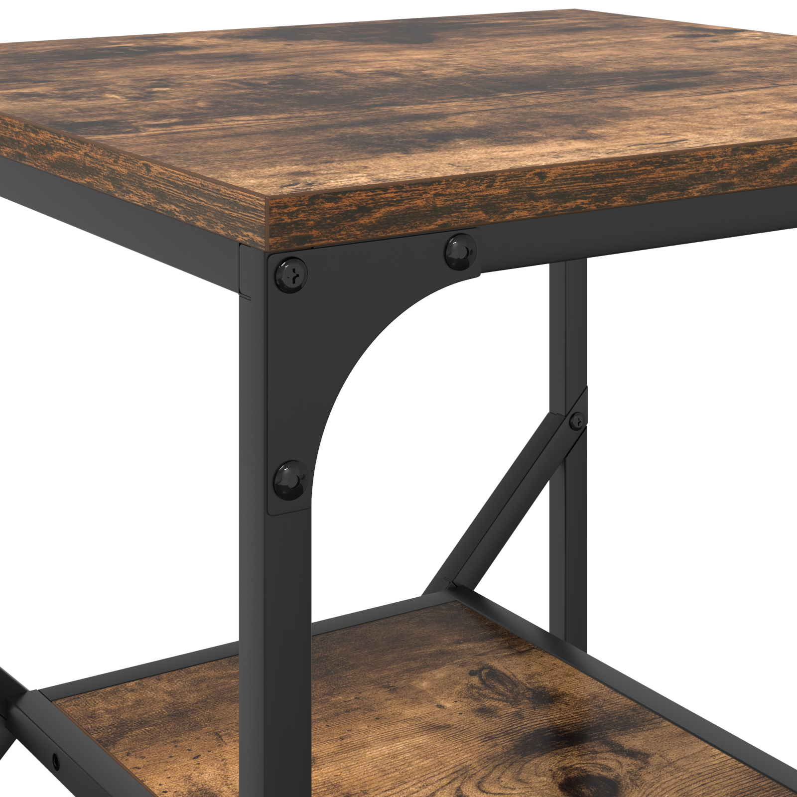 Side Table Smoked Oak 41x40x60 cm Engineered Wood - Image 8