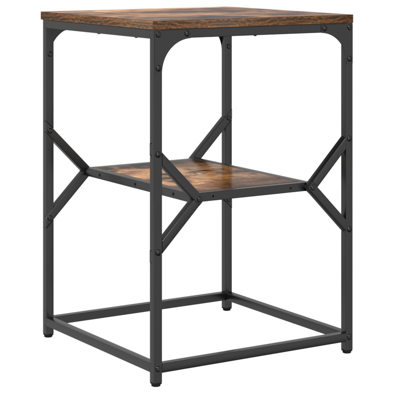 Side Table Smoked Oak 41x40x60 cm Engineered Wood - Image 7