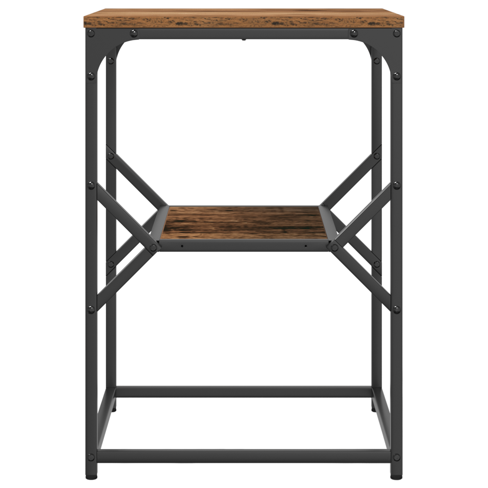 Side Table Old Wood 41x40x60 cm Engineered Wood - Image 6