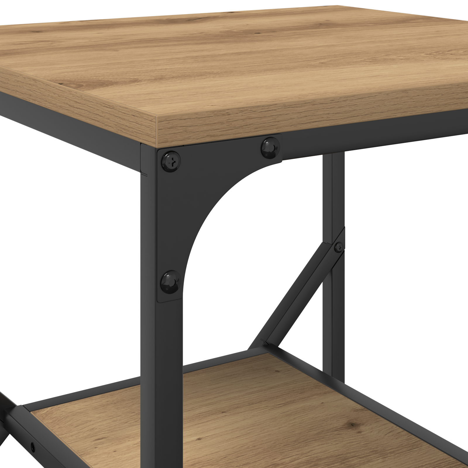 Side Table Artisan Oak 41x40x60 cm Engineered Wood - Image 8