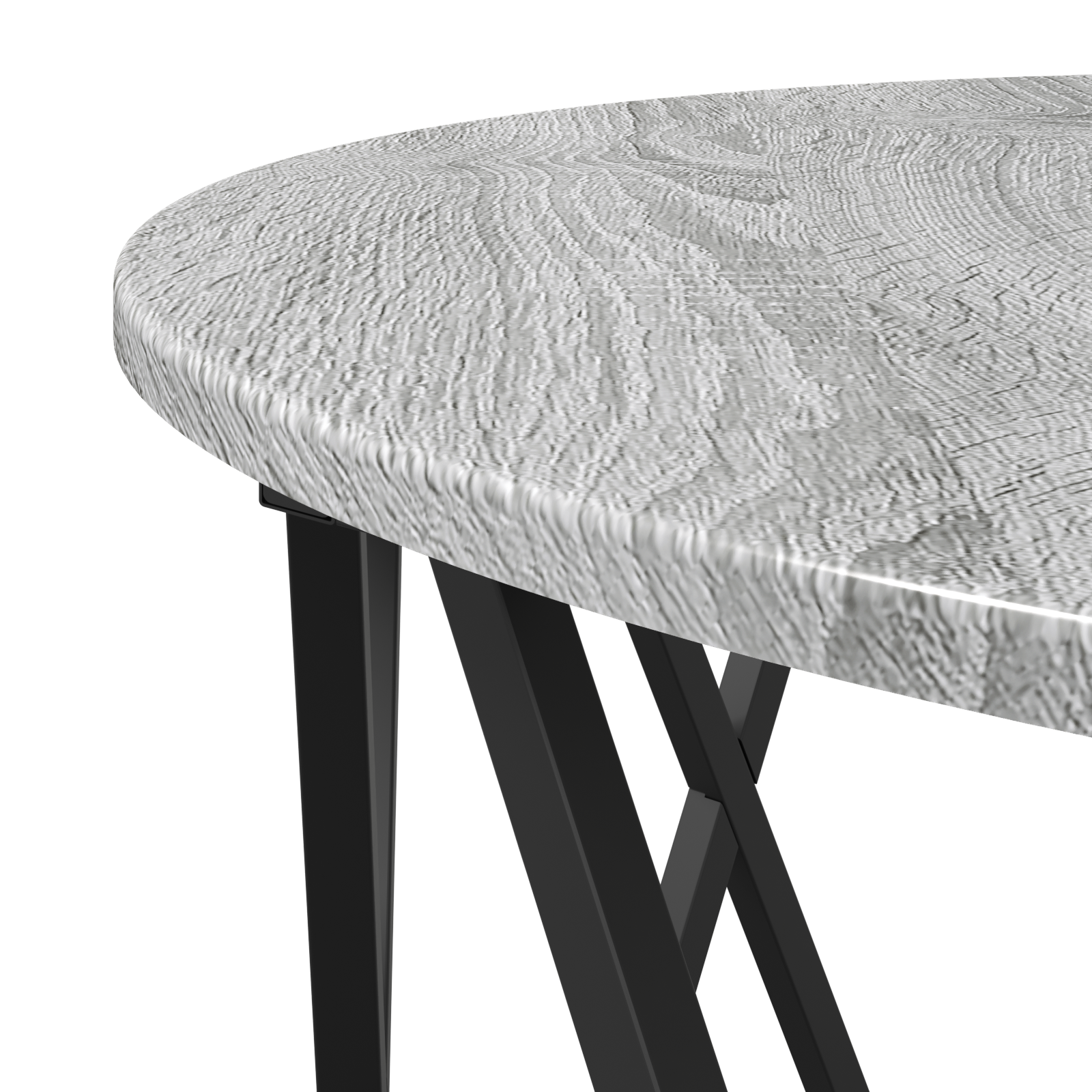 Grey Sonoma Coffee Table 80x80x42 cm Made from Engineered Wood - Image 8
