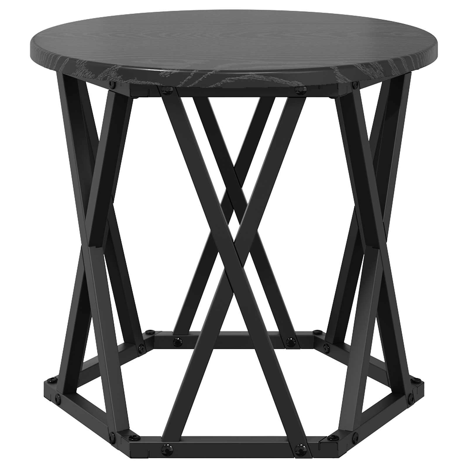 Nesting Side Tables 3 pcs Black Oak Engineered Wood - Image 7