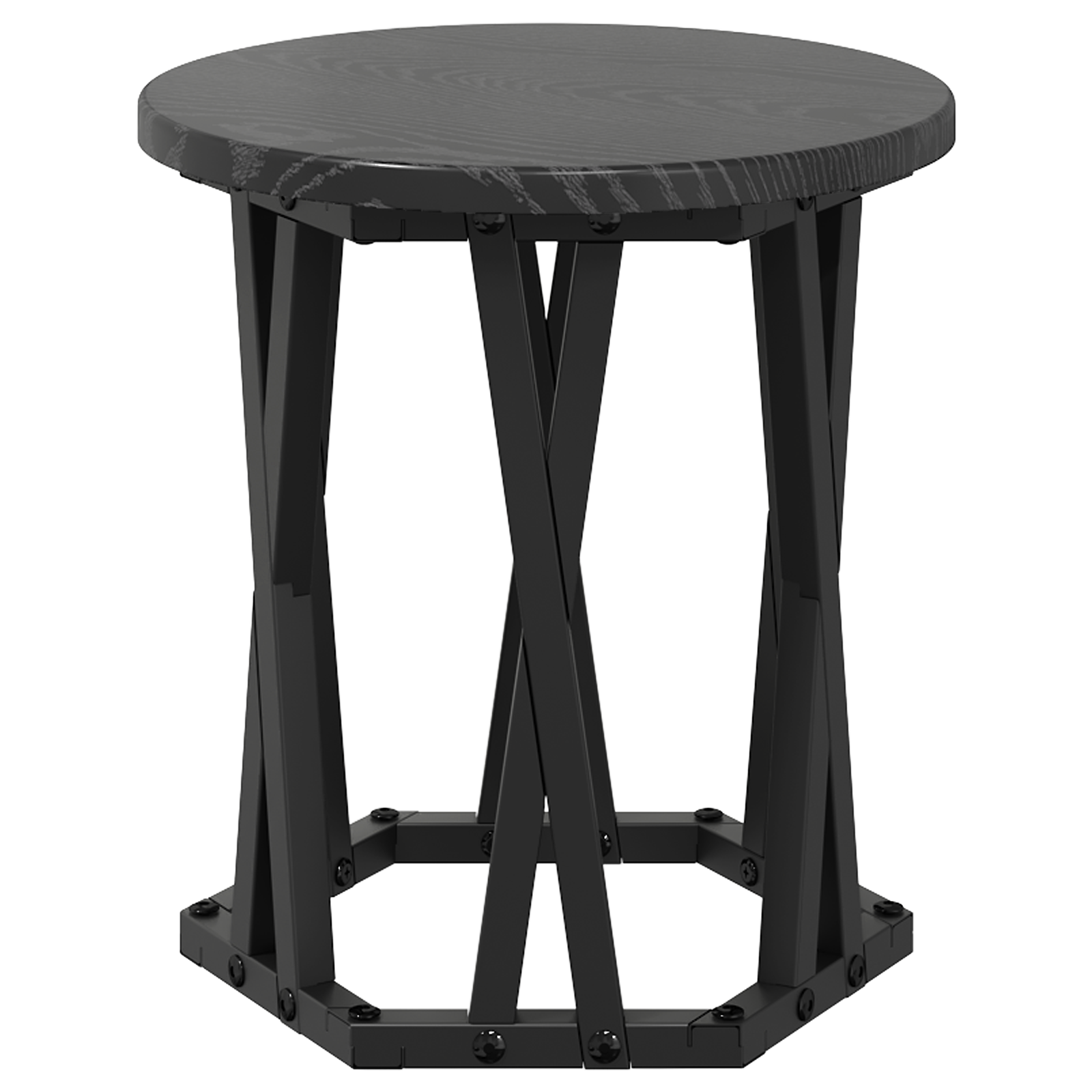 Nesting Side Tables 3 pcs Black Oak Engineered Wood - Image 8