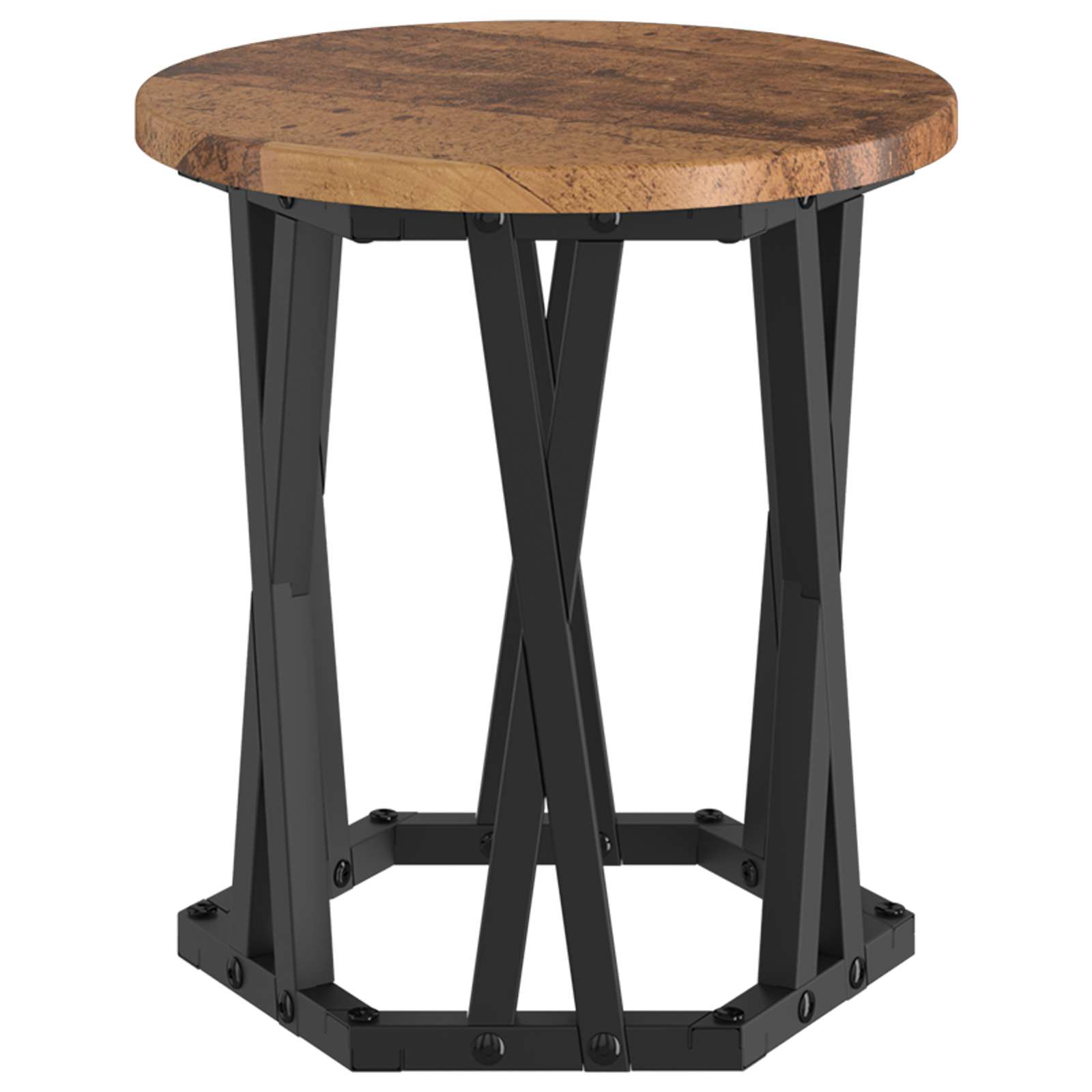 Nesting Side Tables 3 pcs Old Wood Engineered Wood - Image 8