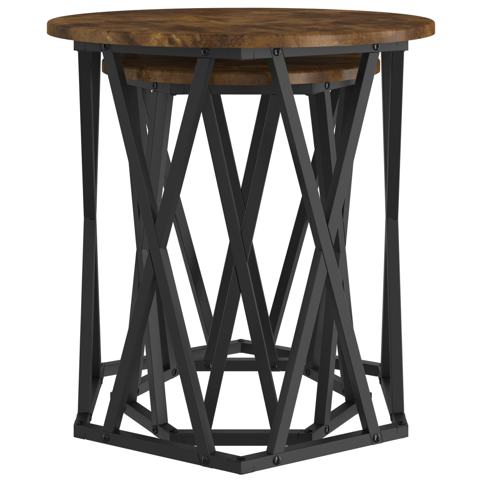 Side Tables 2 pcs Smoked Oak Engineered Wood - Image 5