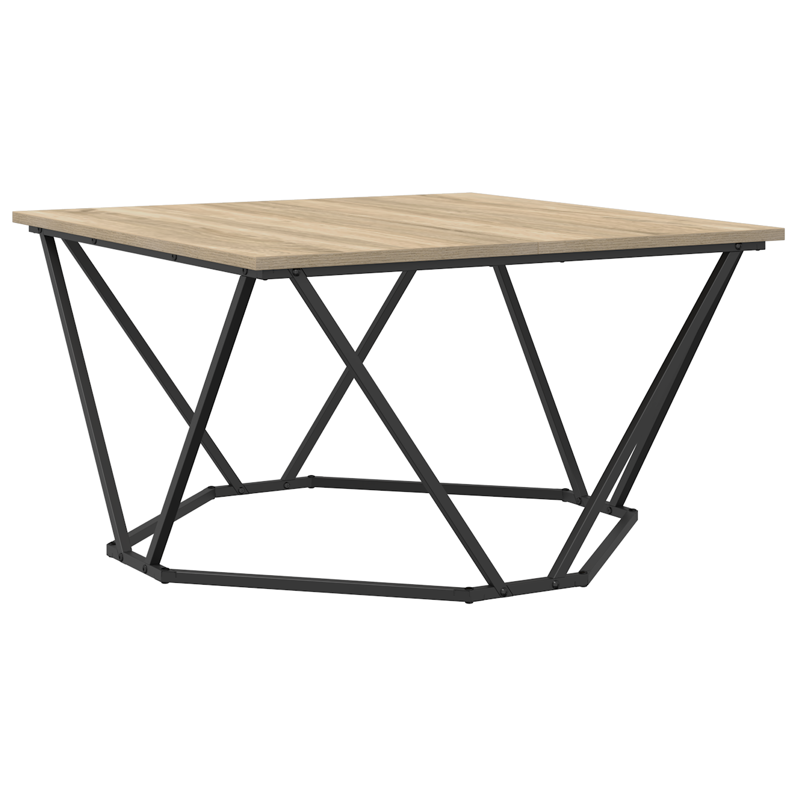 Coffee Table Sonoma Oak 80x80x45 cm Engineered Wood - Image 2