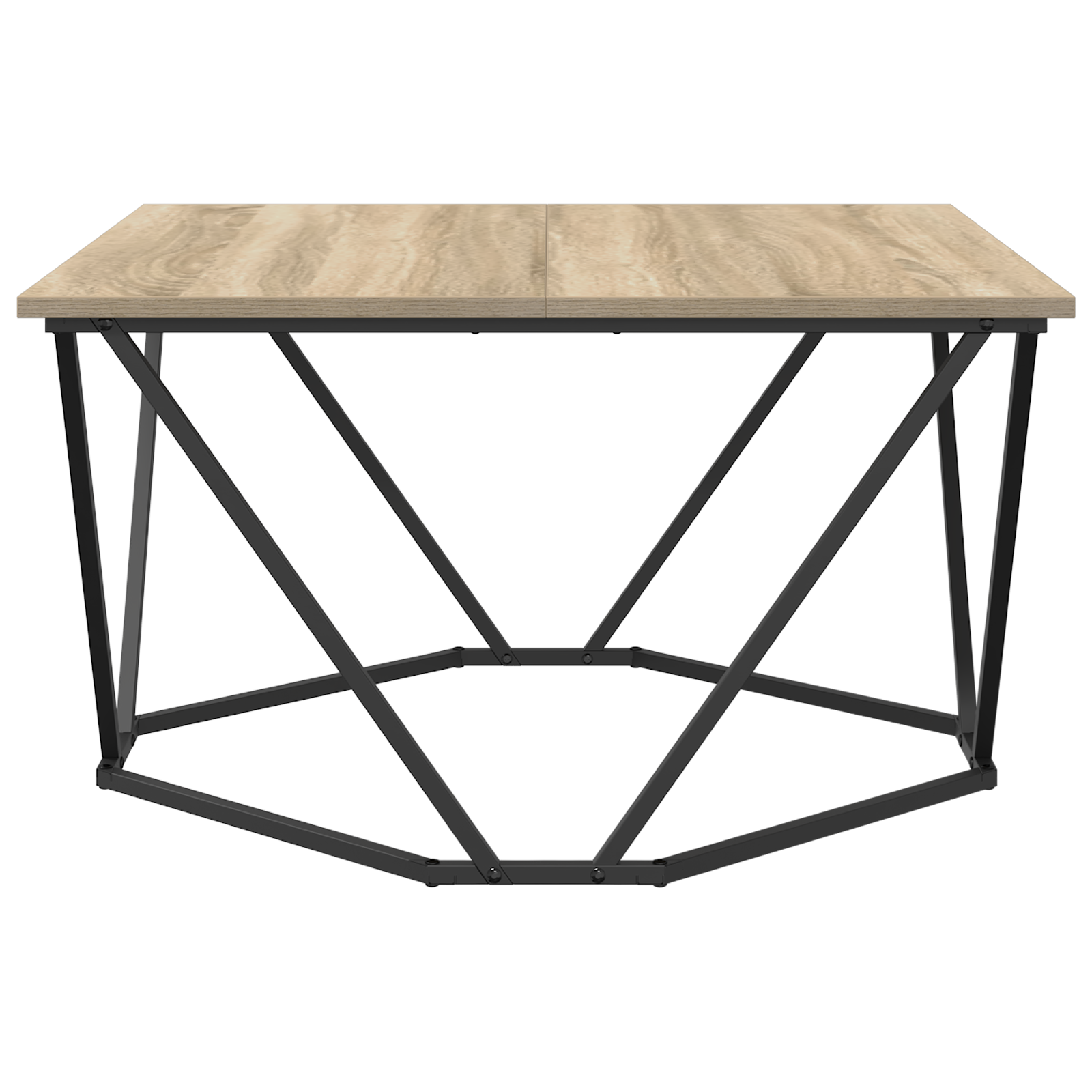 Coffee Table Sonoma Oak 80x80x45 cm Engineered Wood - Image 5