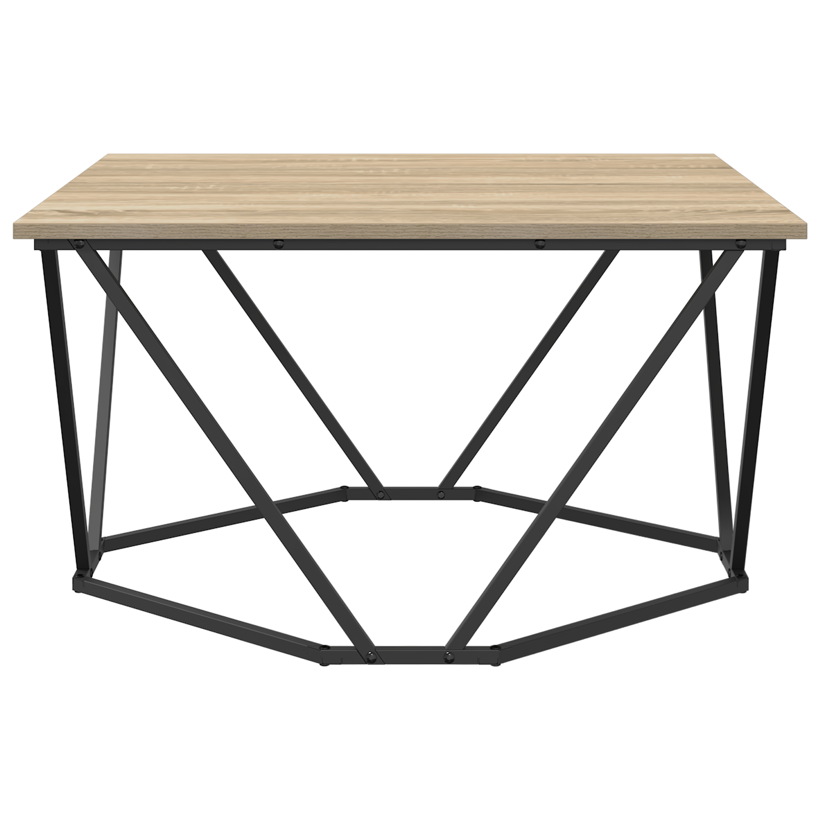 Coffee Table Sonoma Oak 80x80x45 cm Engineered Wood - Image 6