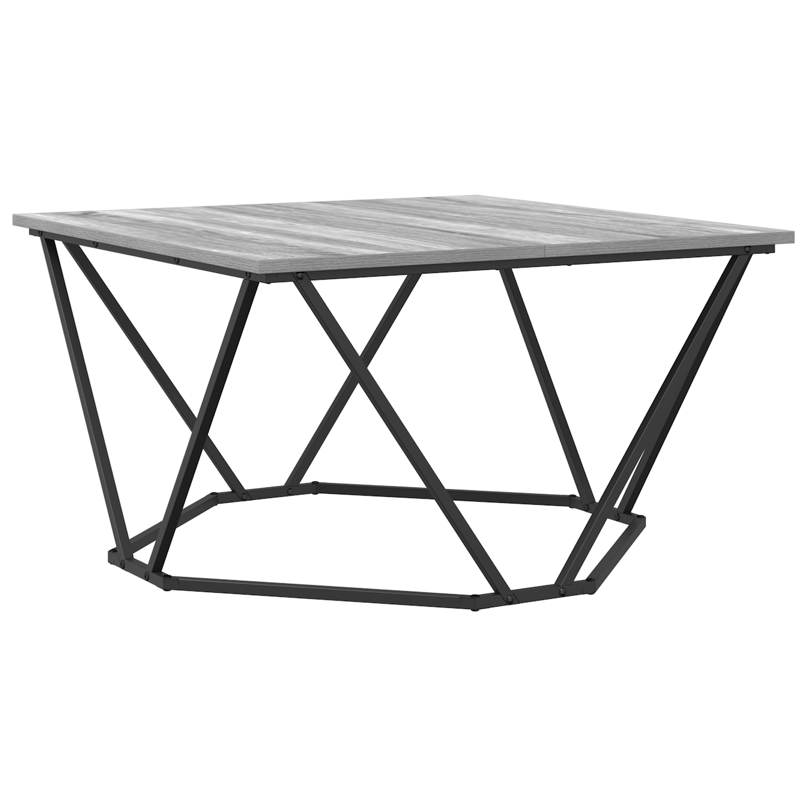 Grey Sonoma Engineered Wood, Metal Medium Modern Coffee Table - Image 2