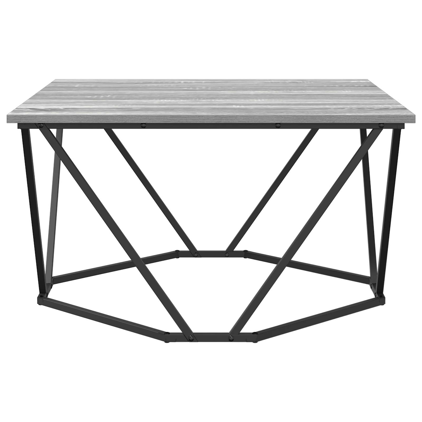 Grey Sonoma Engineered Wood, Metal Medium Modern Coffee Table - Image 6