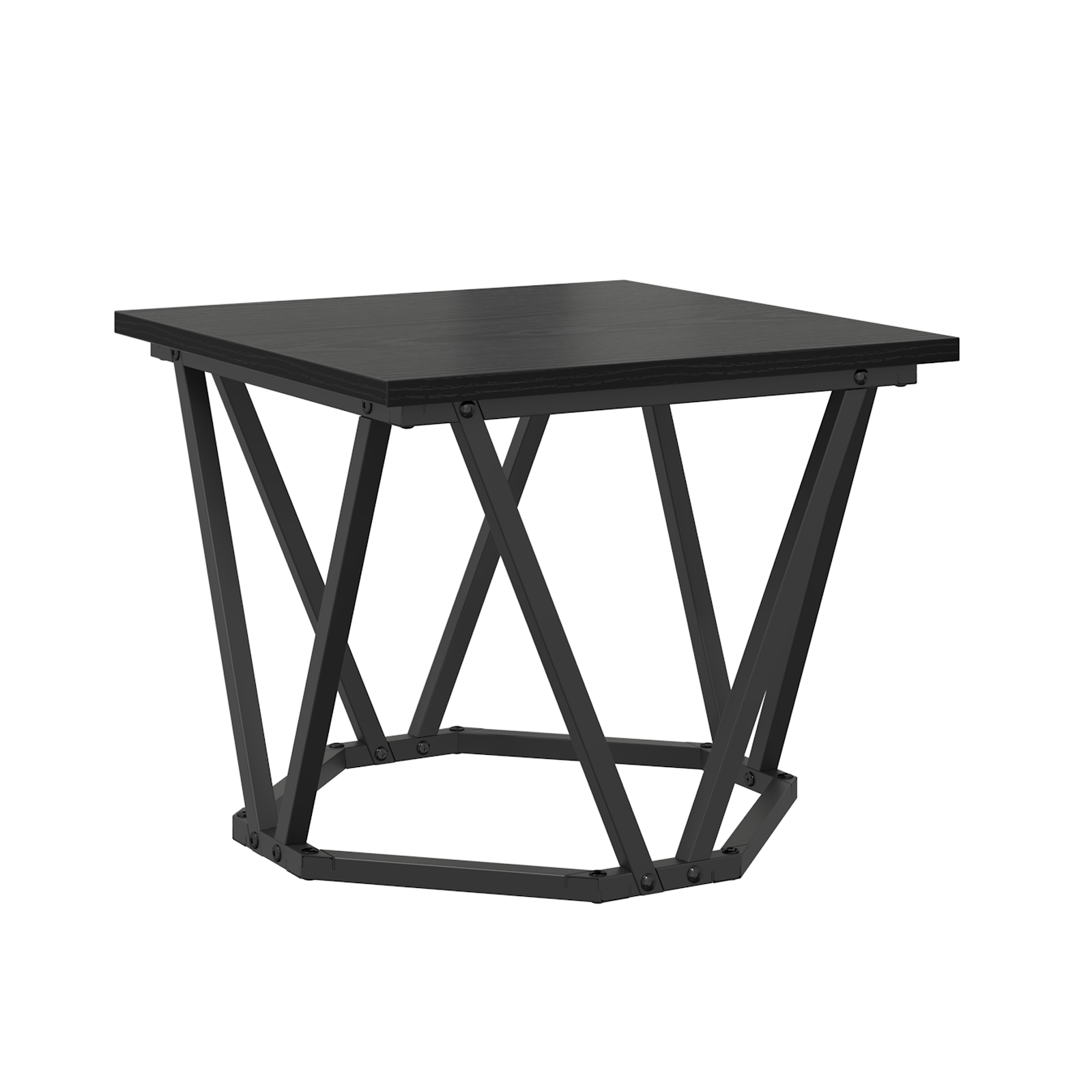 Side Tables 3 pcs Black Oak Engineered Wood - Image 7