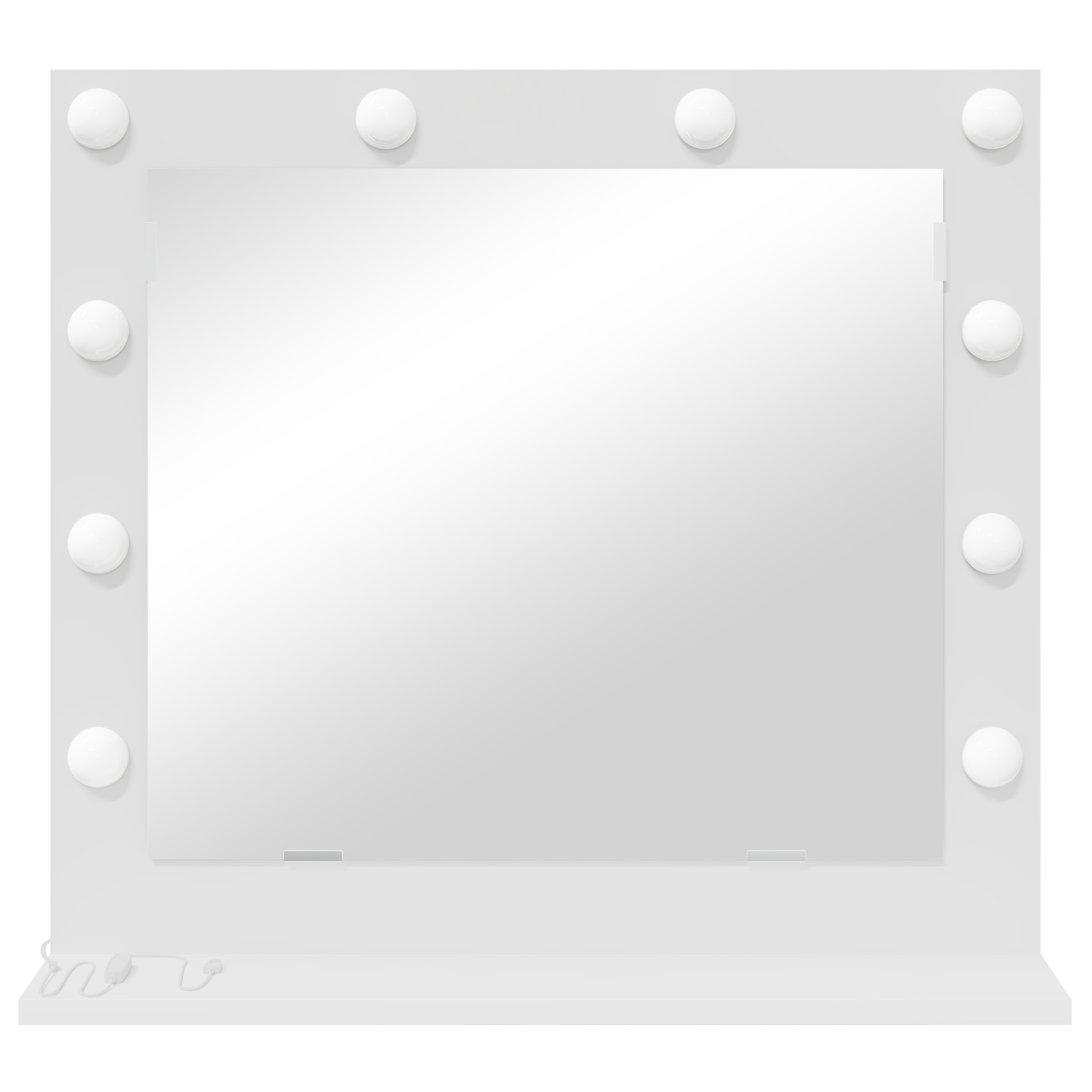 Vanity Mirror with LED Lights White 60x55x18 cm - Image 3