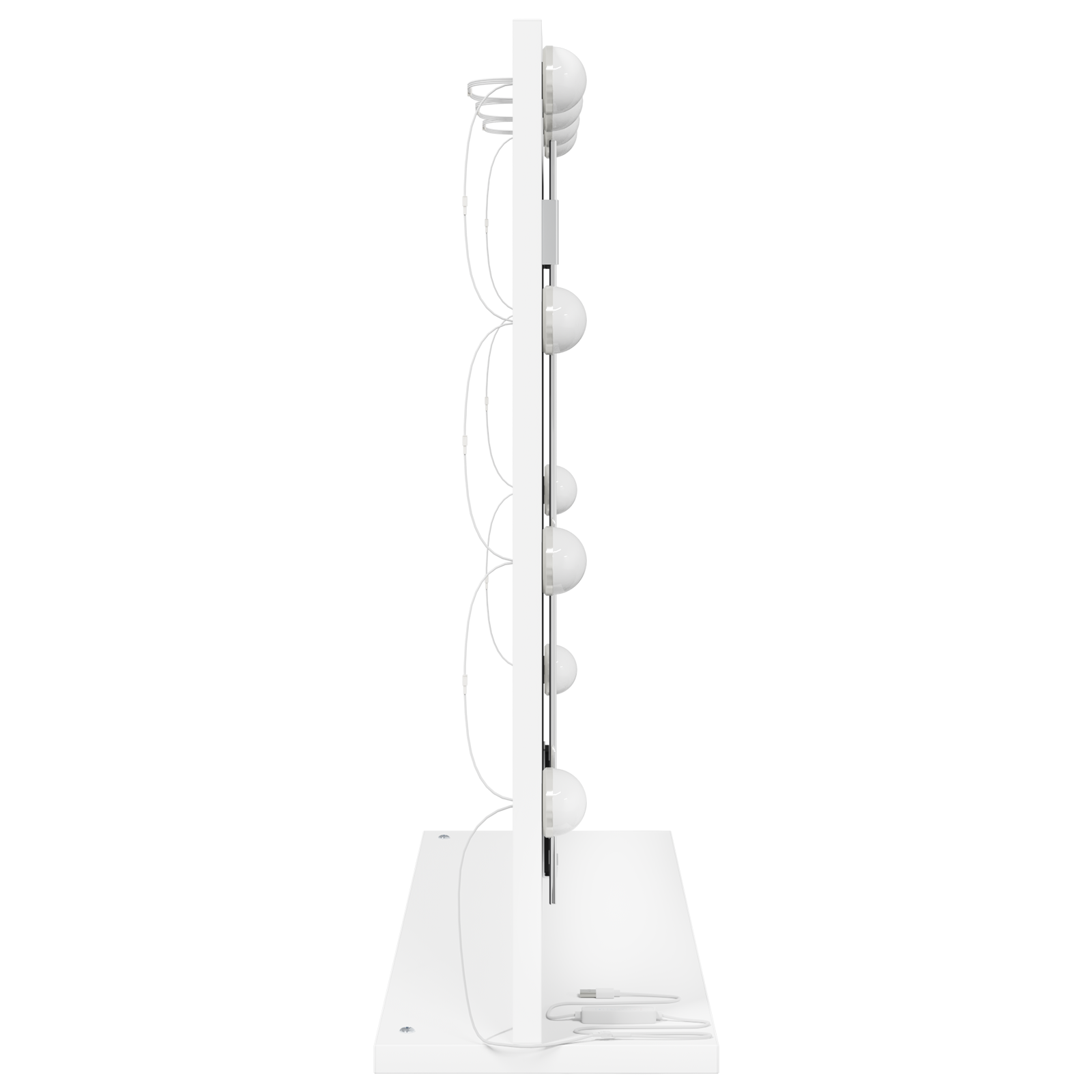 Vanity Mirror with LED Lights White 60x55x18 cm - Image 4