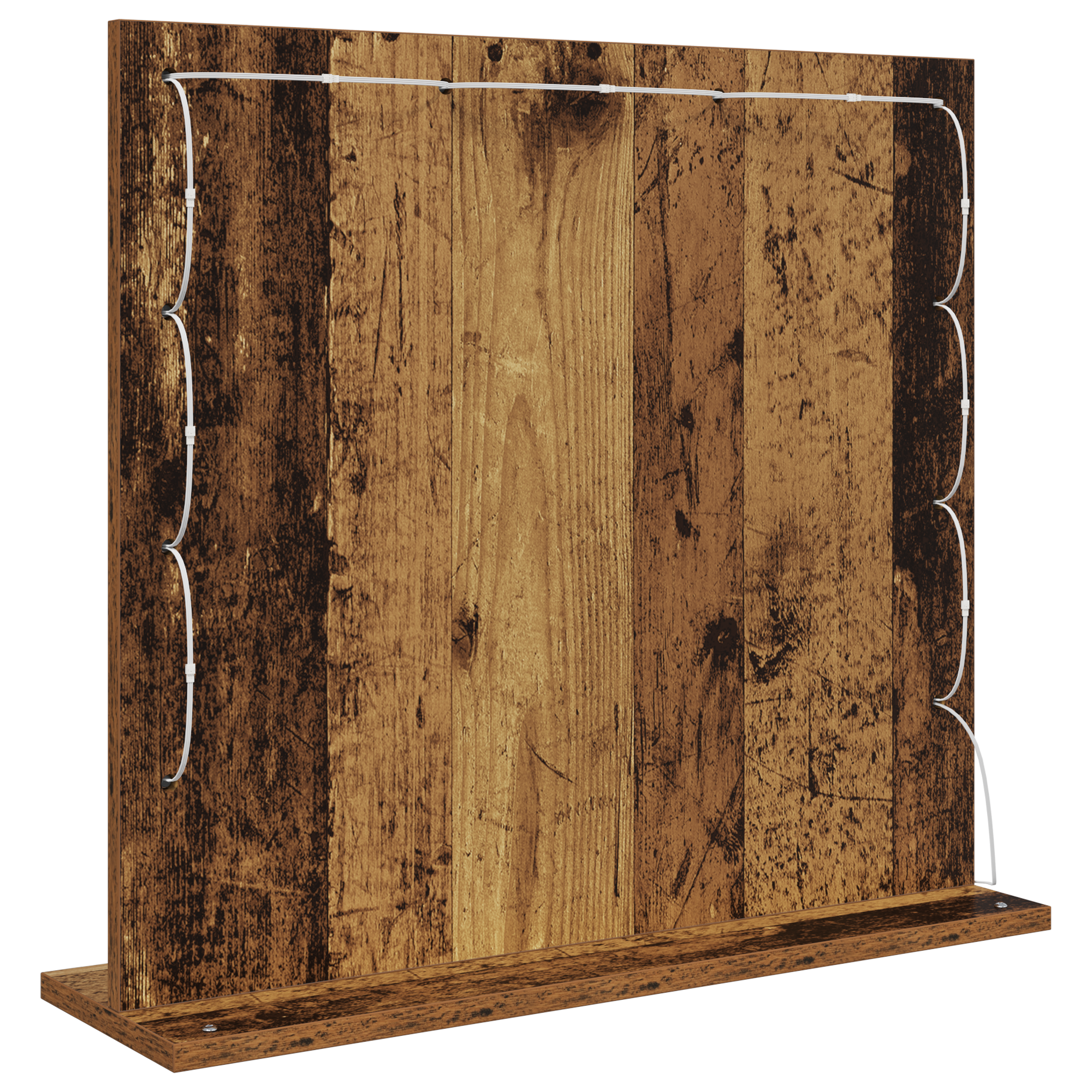 Veidrodžio su LED Šviesomis Senas Medis 60x55x18 cm - Image 5