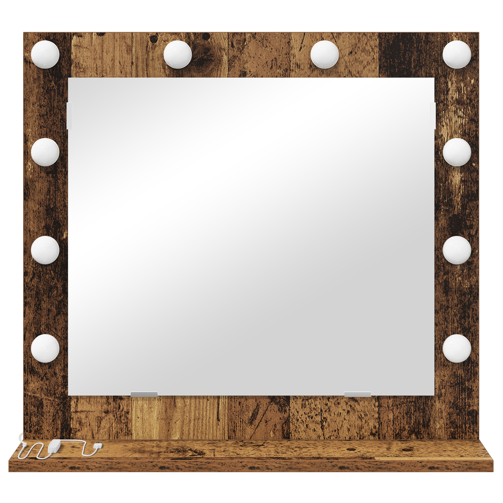 Veidrodžio su LED Šviesomis Senas Medis 60x55x18 cm - Image 3