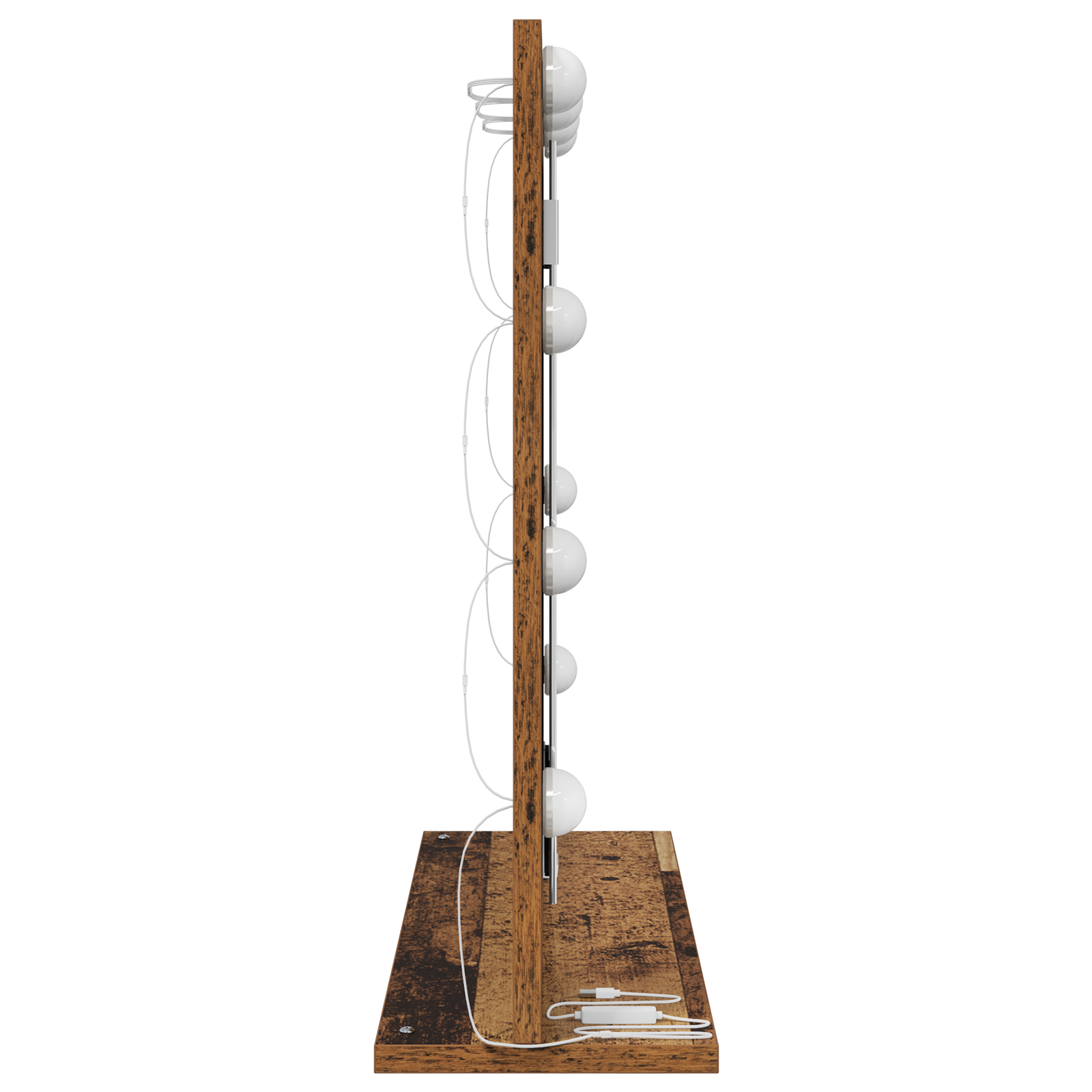 Veidrodžio su LED Šviesomis Senas Medis 60x55x18 cm - Image 4