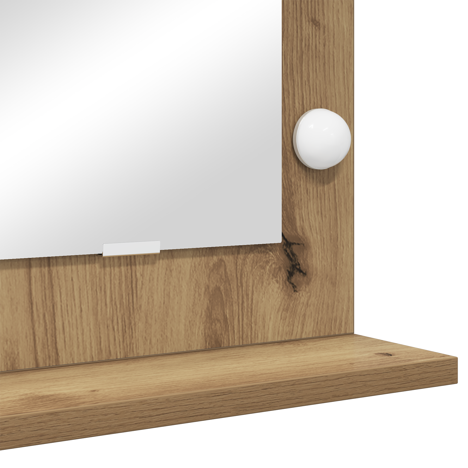 Vanity Mirror with LED Lights Artisan Oak 60x55x18 cm - Image 6
