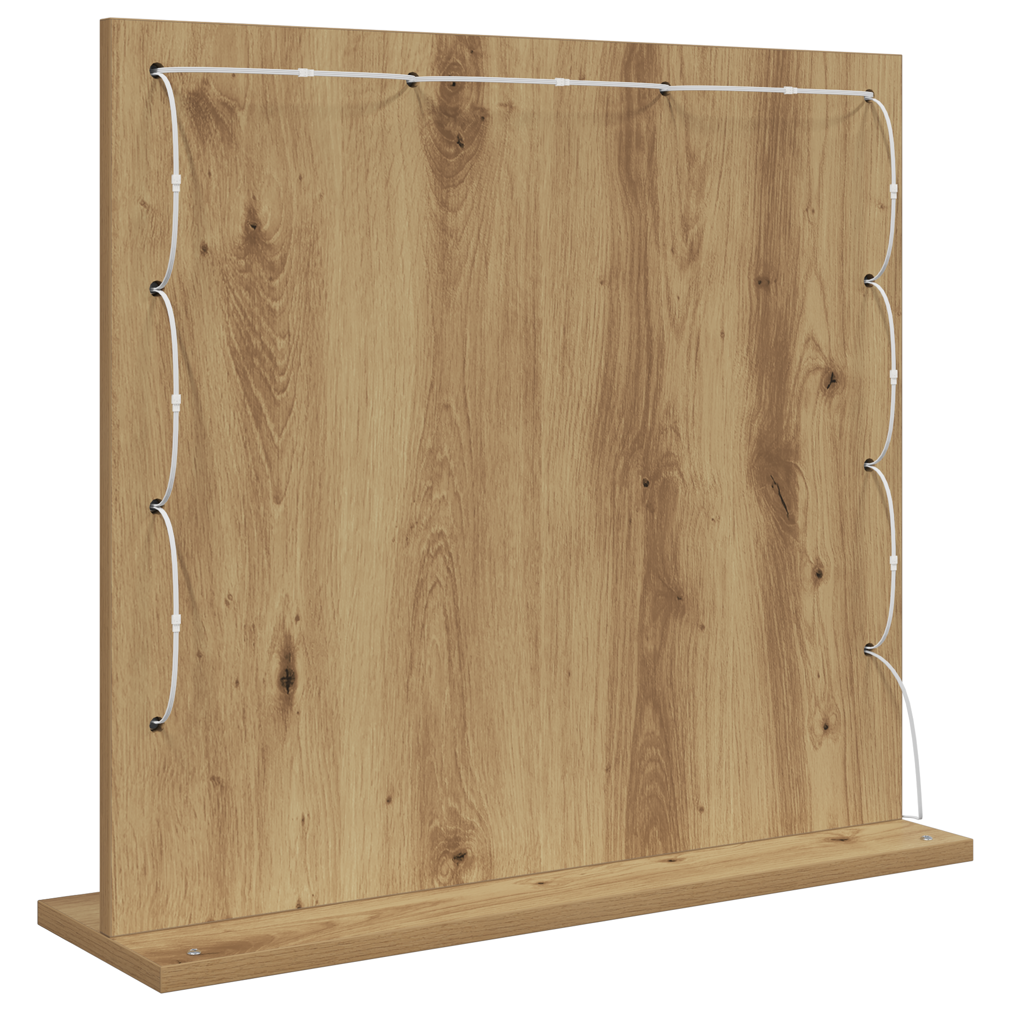 Vanity Mirror with LED Lights Artisan Oak 60x55x18 cm - Image 5