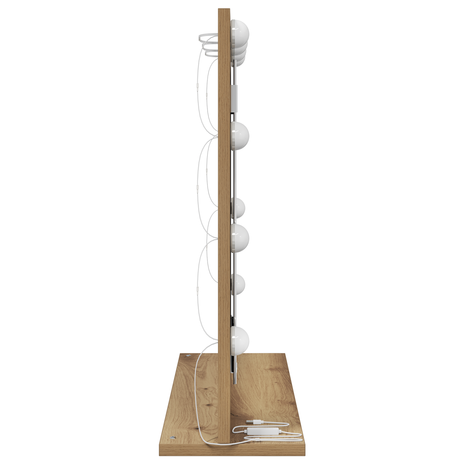 Vanity Mirror with LED Lights Artisan Oak 60x55x18 cm - Image 4